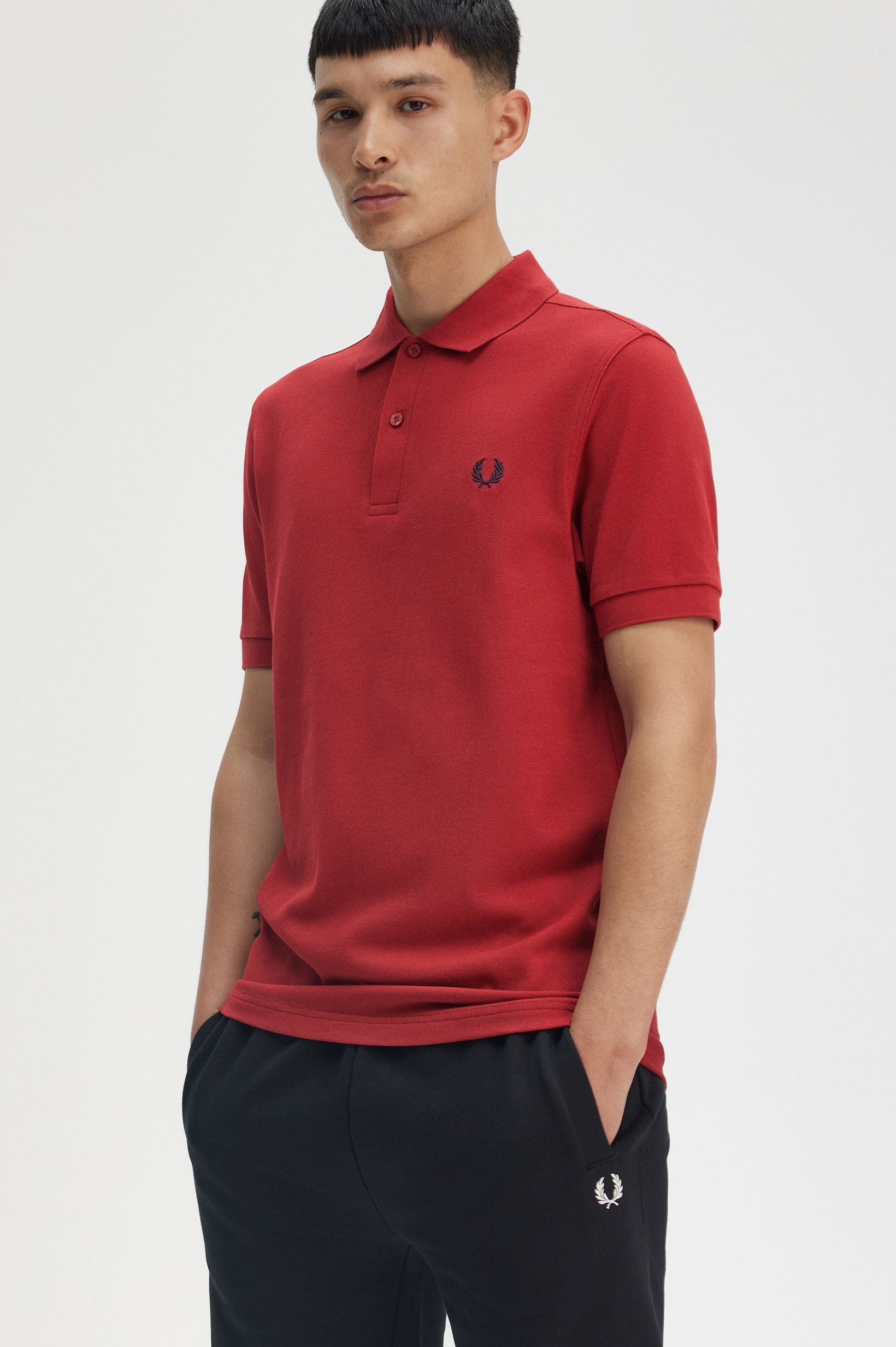 Fred Perry Button Polo Shirt Pure Cotton