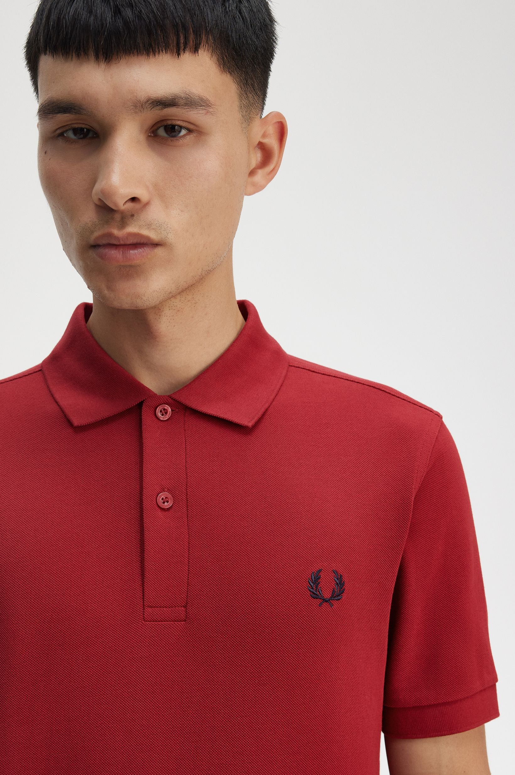 Fred Perry Button Polo Shirt Pure Cotton