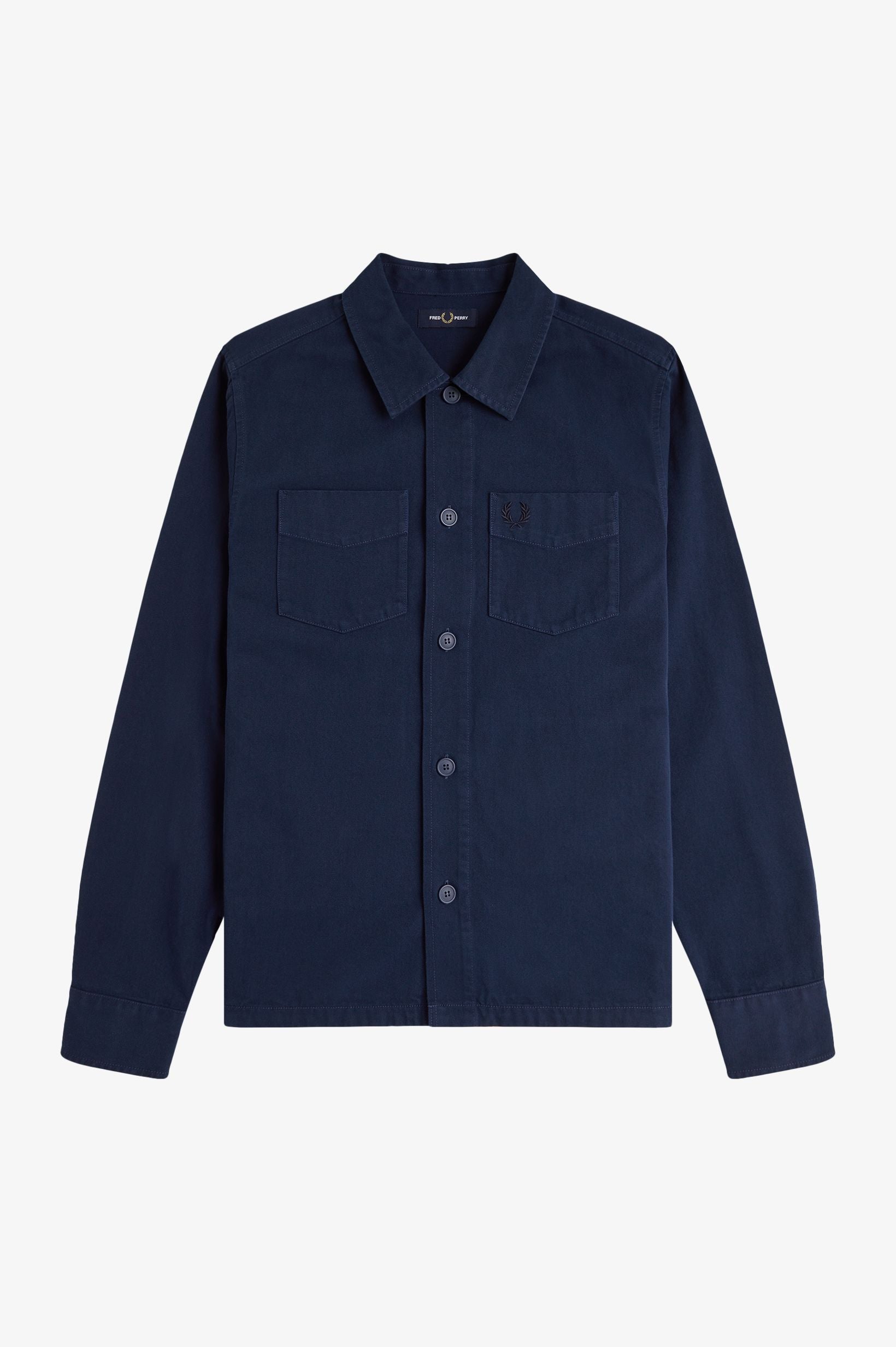 Fred Perry Button Down Over Shirt Jacket