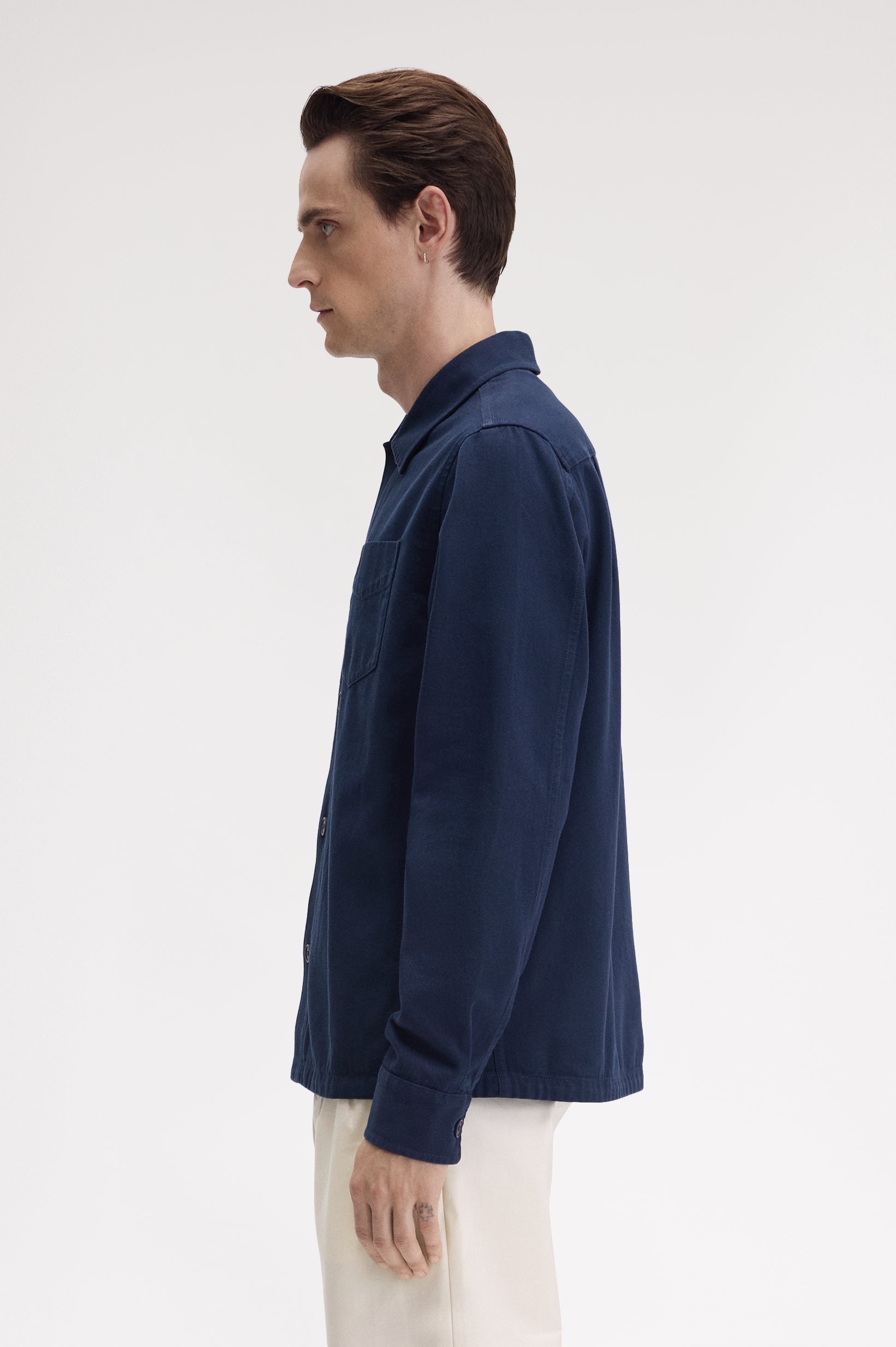 Fred Perry Button Down Over Shirt Jacket