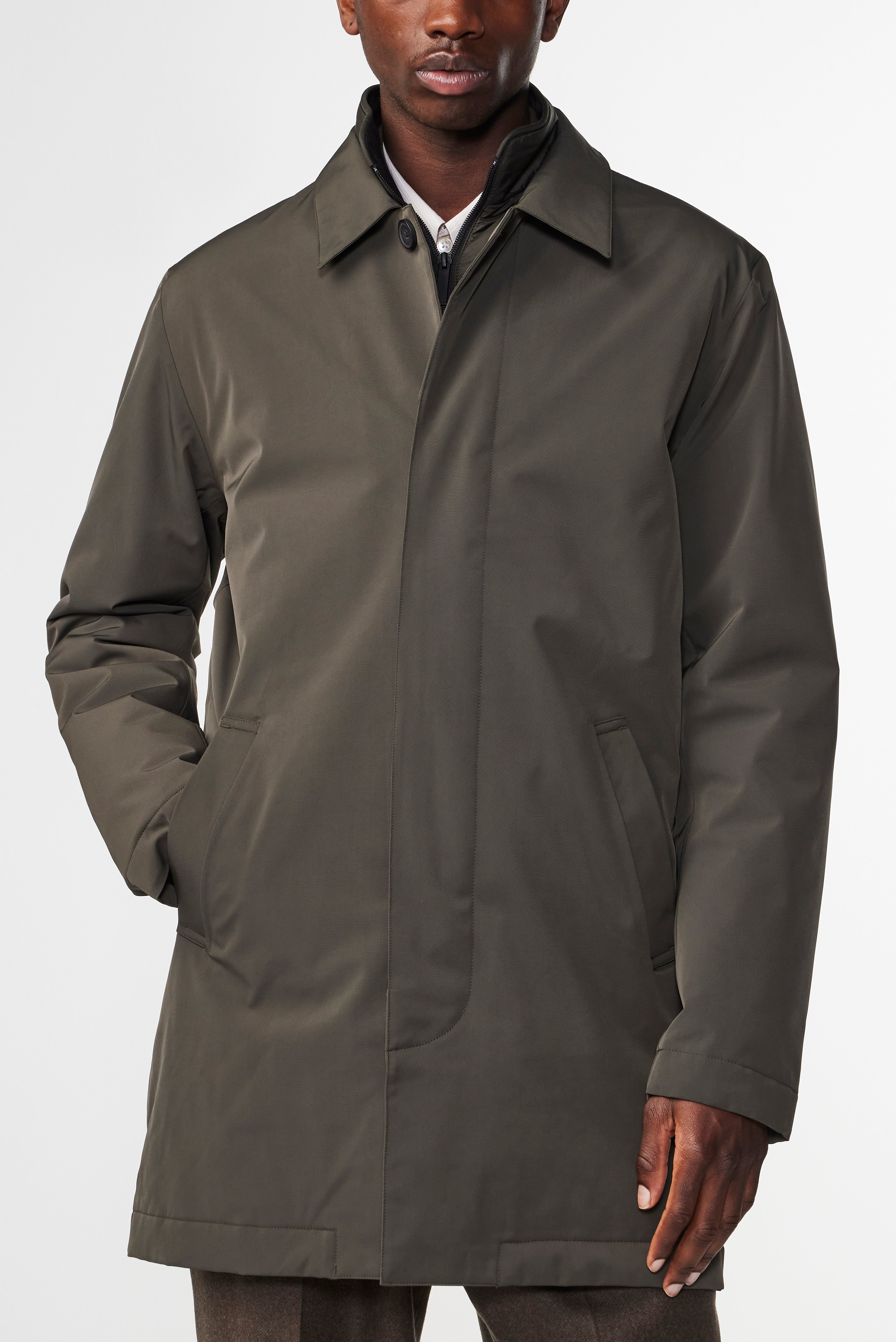 NN07 Blake Padded Insert Over Coat Technical Fabric