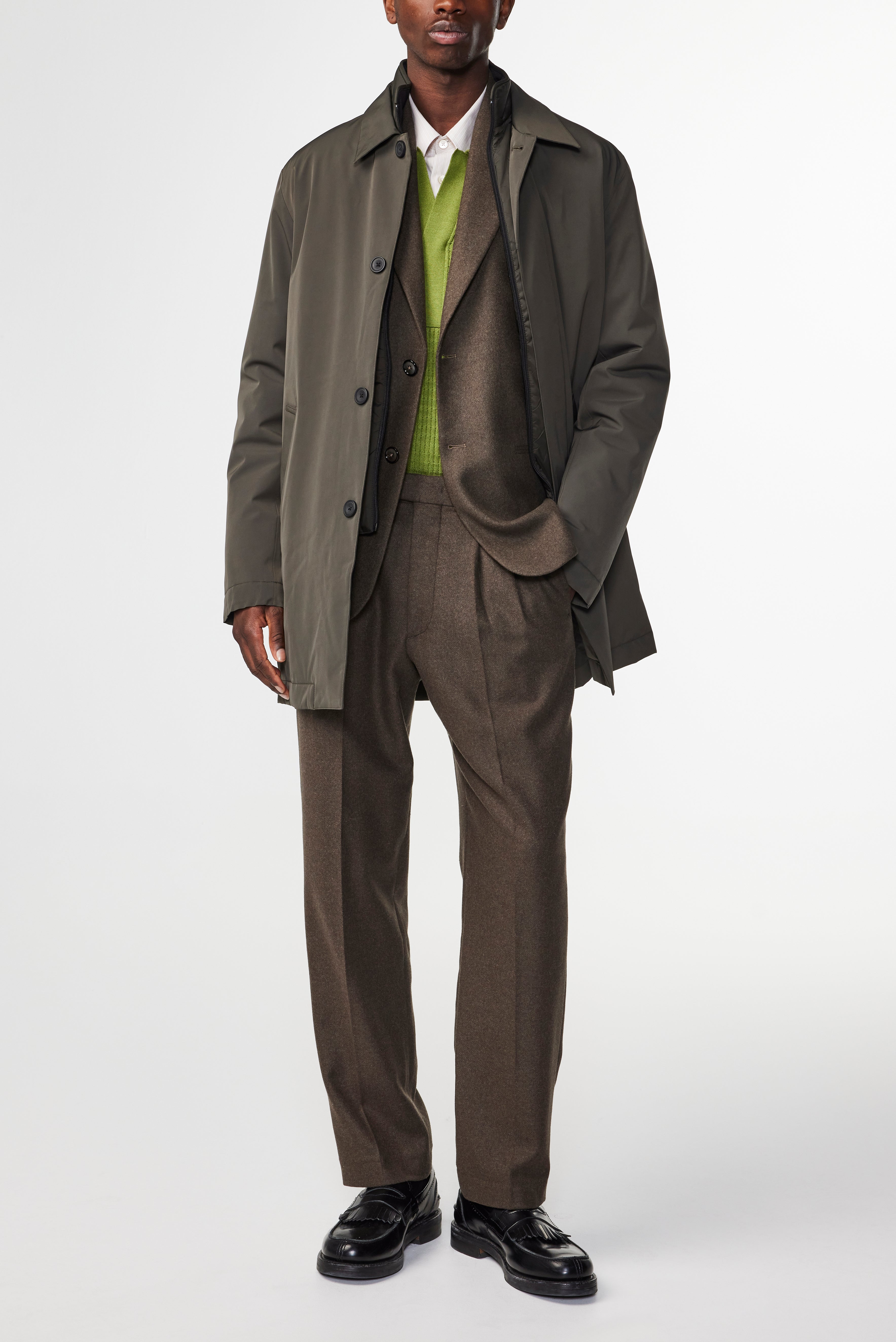 NN07 Blake Padded Insert Over Coat Technical Fabric