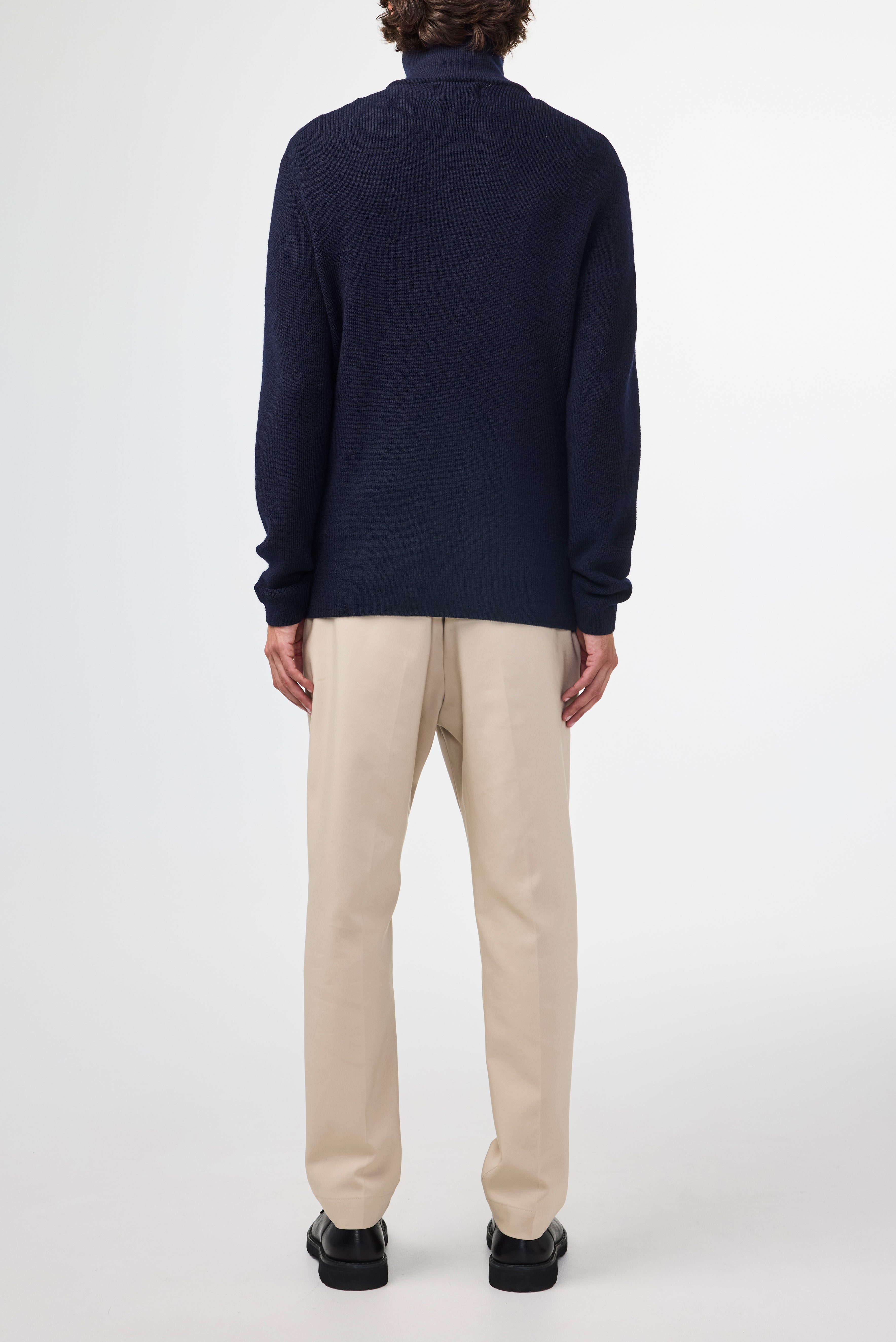 NN07 Carl Half Zip Knit Pure Wool
