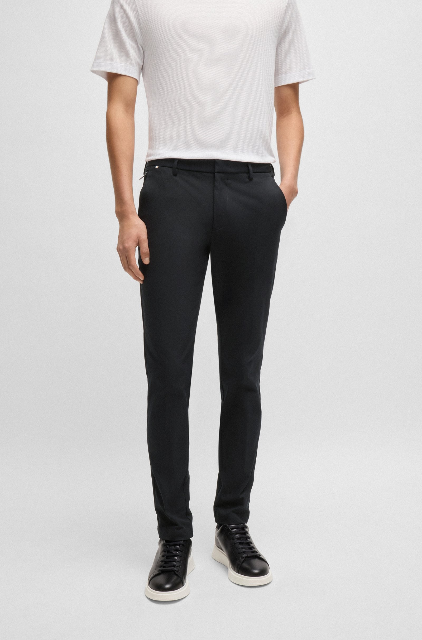 BOSS Slim Fit Trouser Stretch Cotton Blend