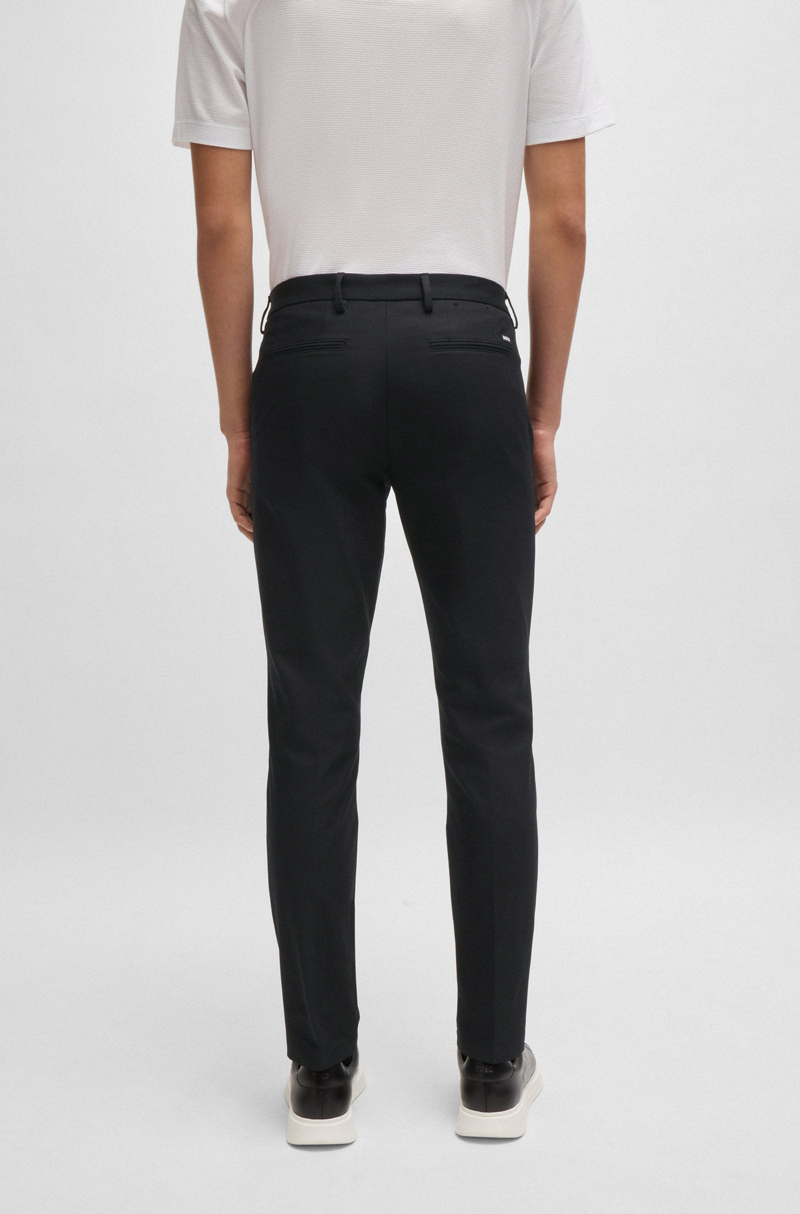 BOSS Slim Fit Trouser Stretch Cotton Blend
