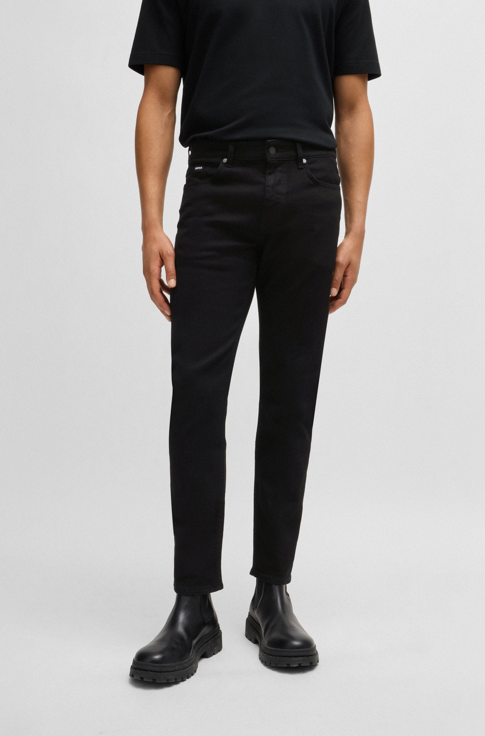 BOSS Slim Fit Jean Cashmere Touch Denim