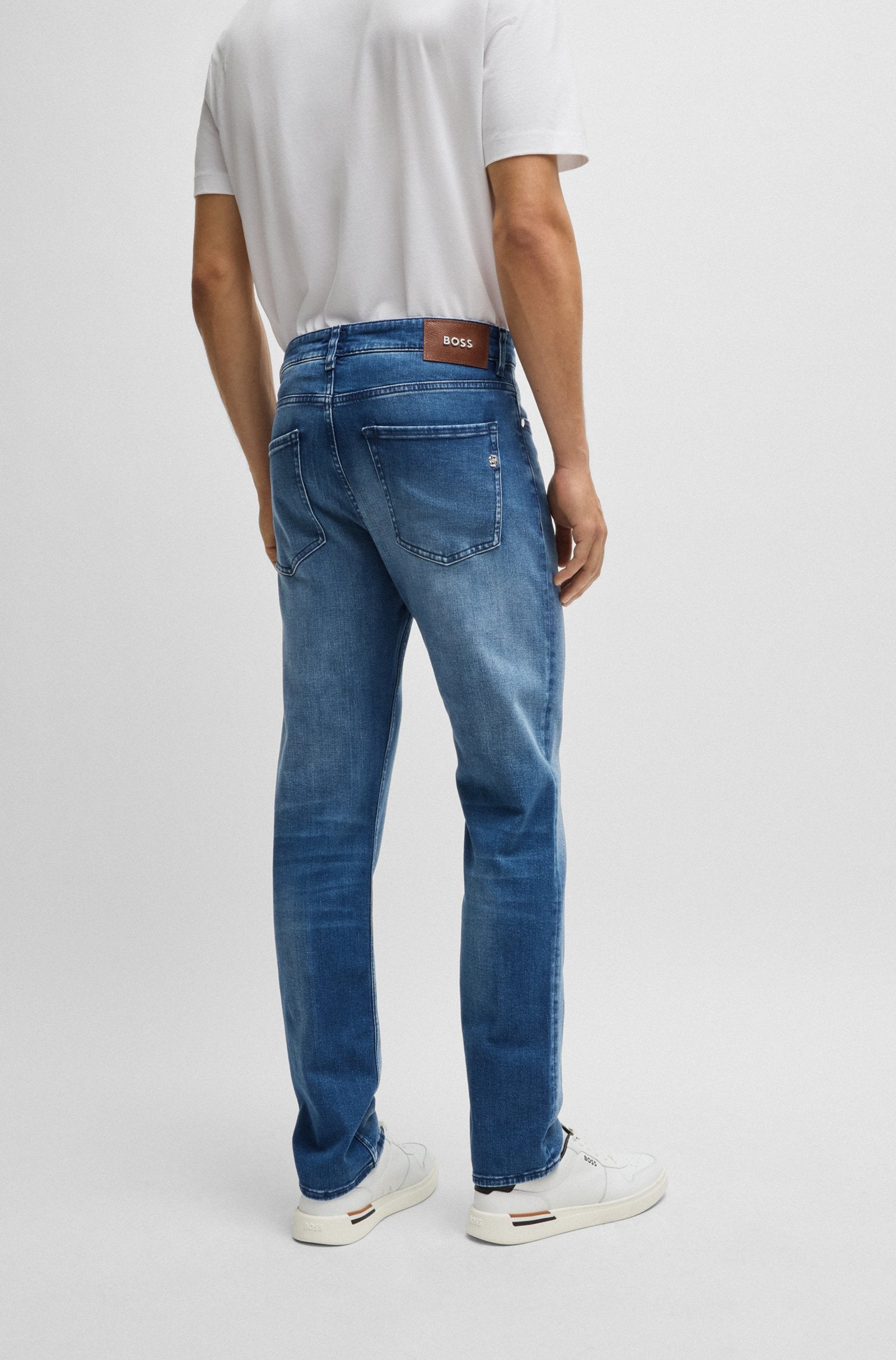 BOSS Slim Fit Jean Cashmere Touch Denim