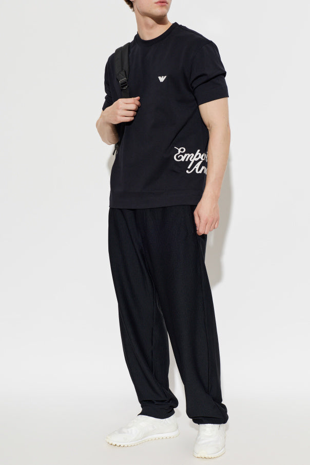 Emporio Armani Embroidered Logo T-Shirt