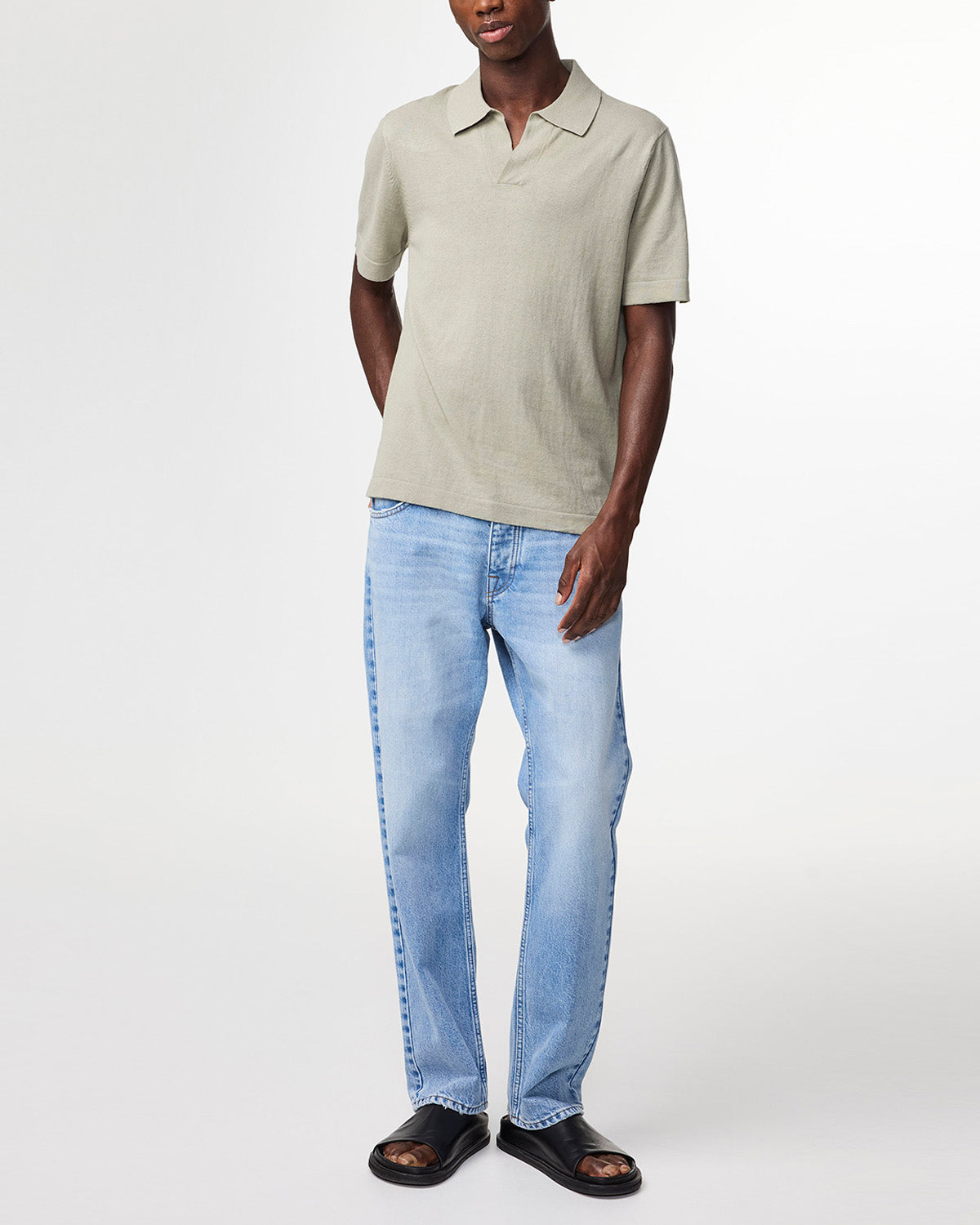NN07 Ryan Polo Open Collar