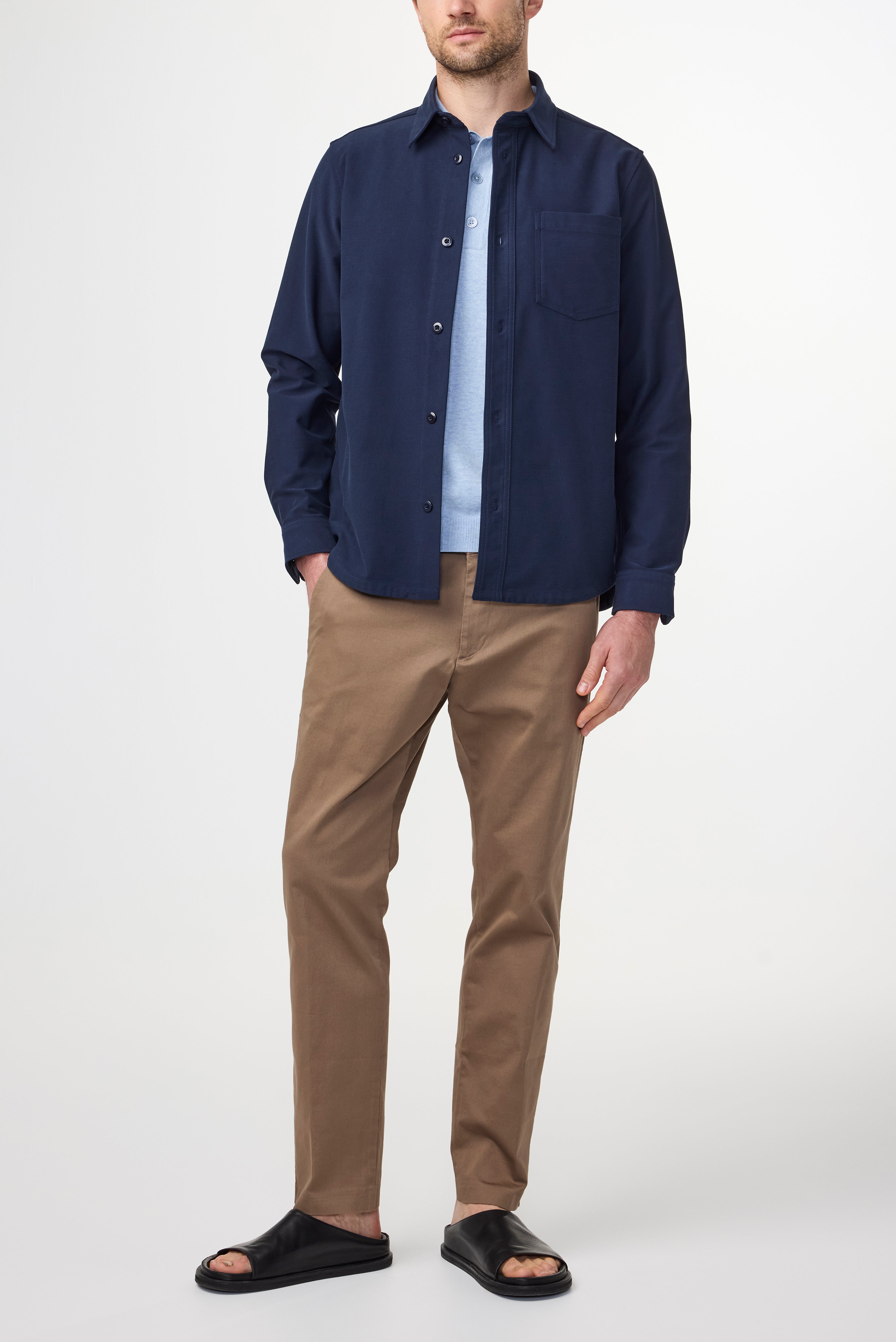 NN07 Verner Overshirt Organic Cotton Stretch