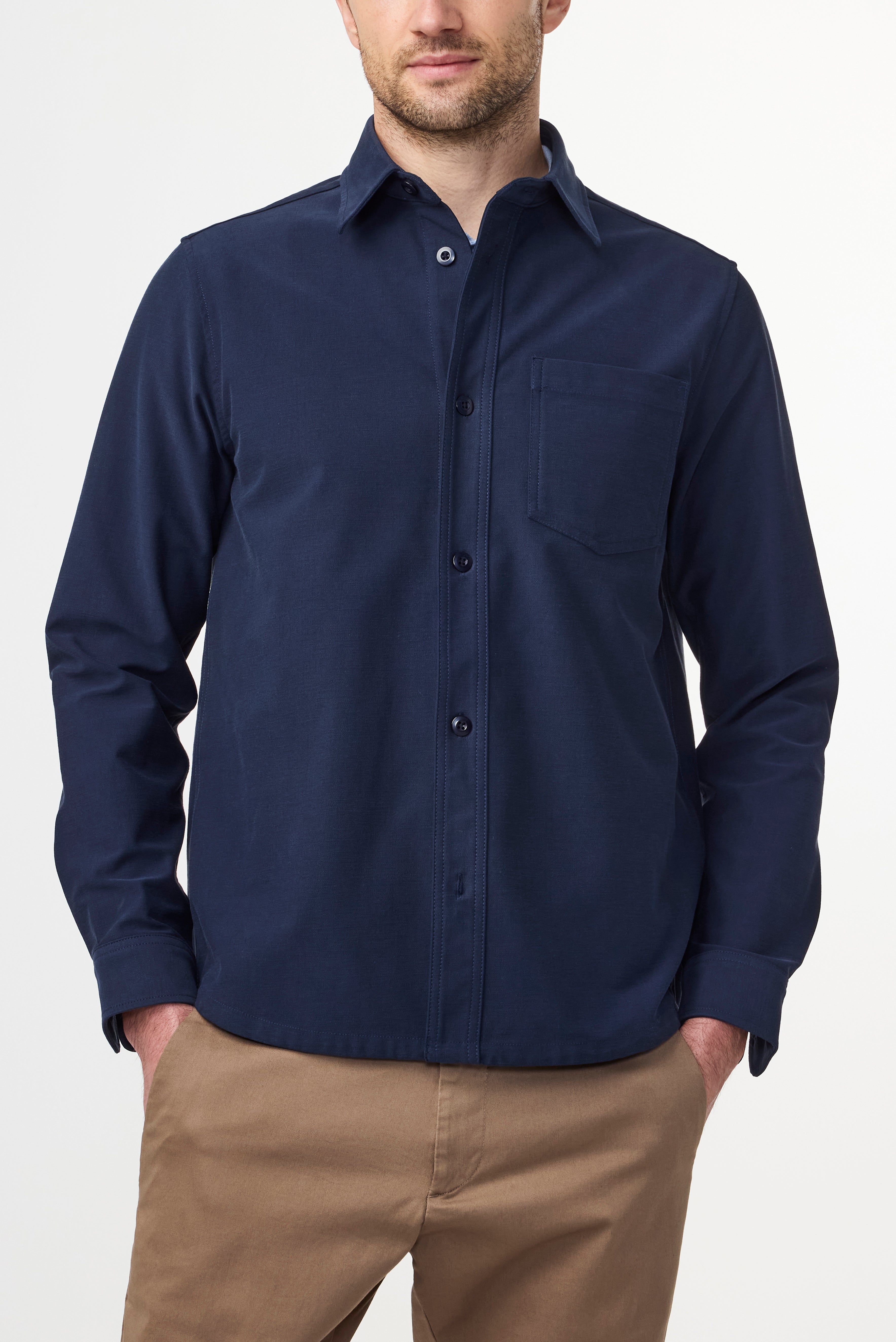 NN07 Verner Overshirt Organic Cotton Stretch