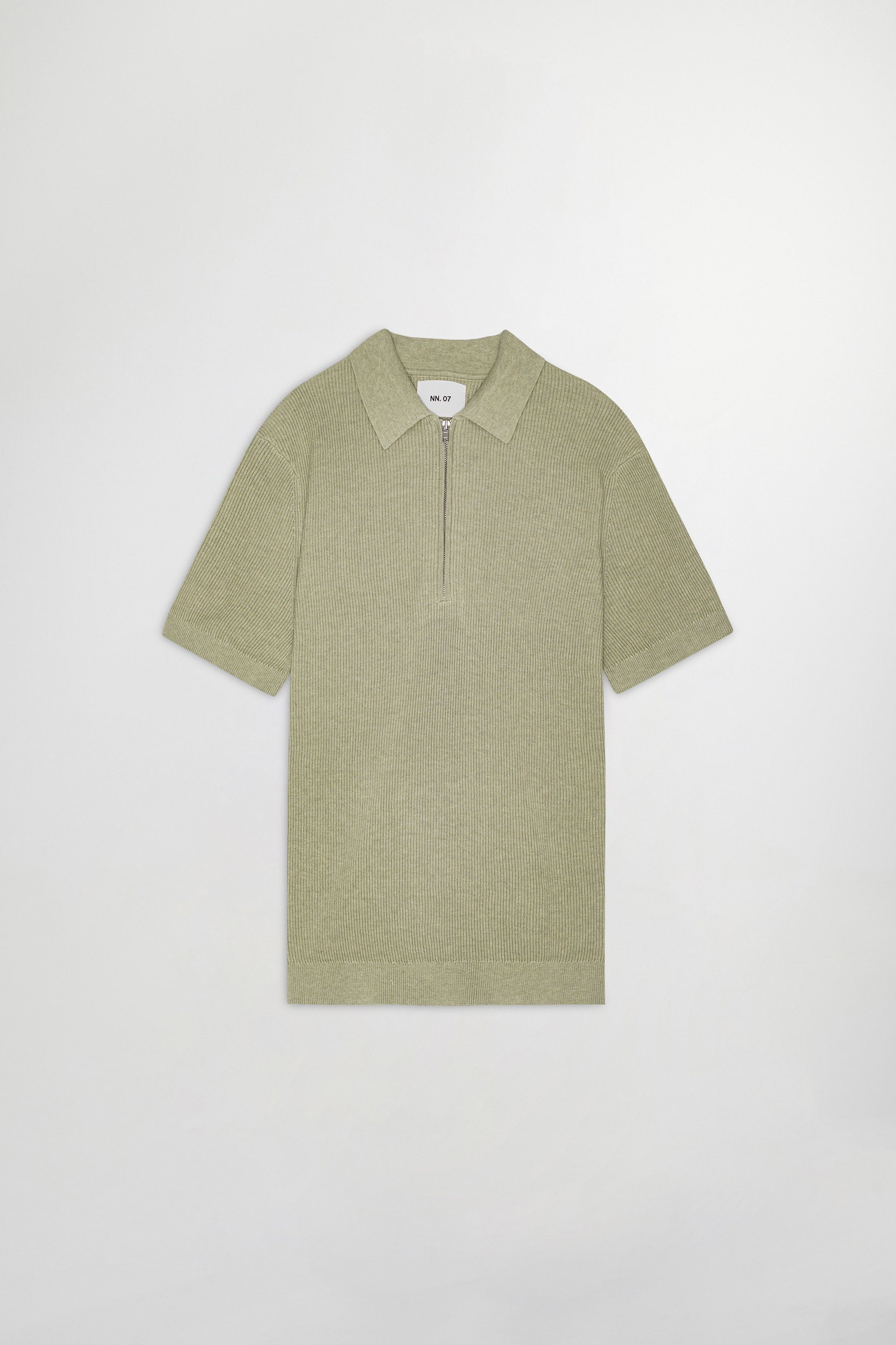NN07 Hansie Half Zip Polo Ribbed Organic Cotton