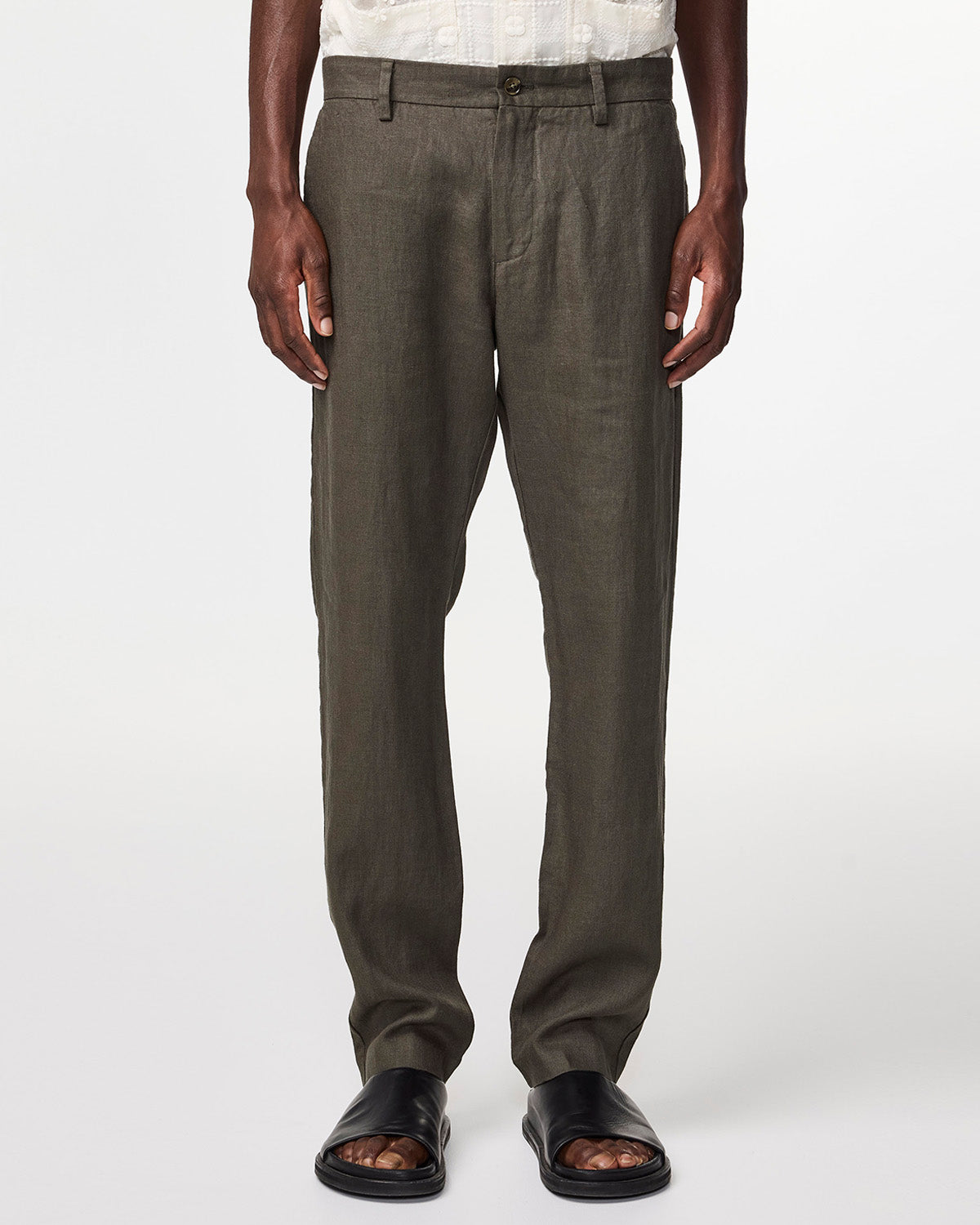 NN07 Theo Linen Trouser