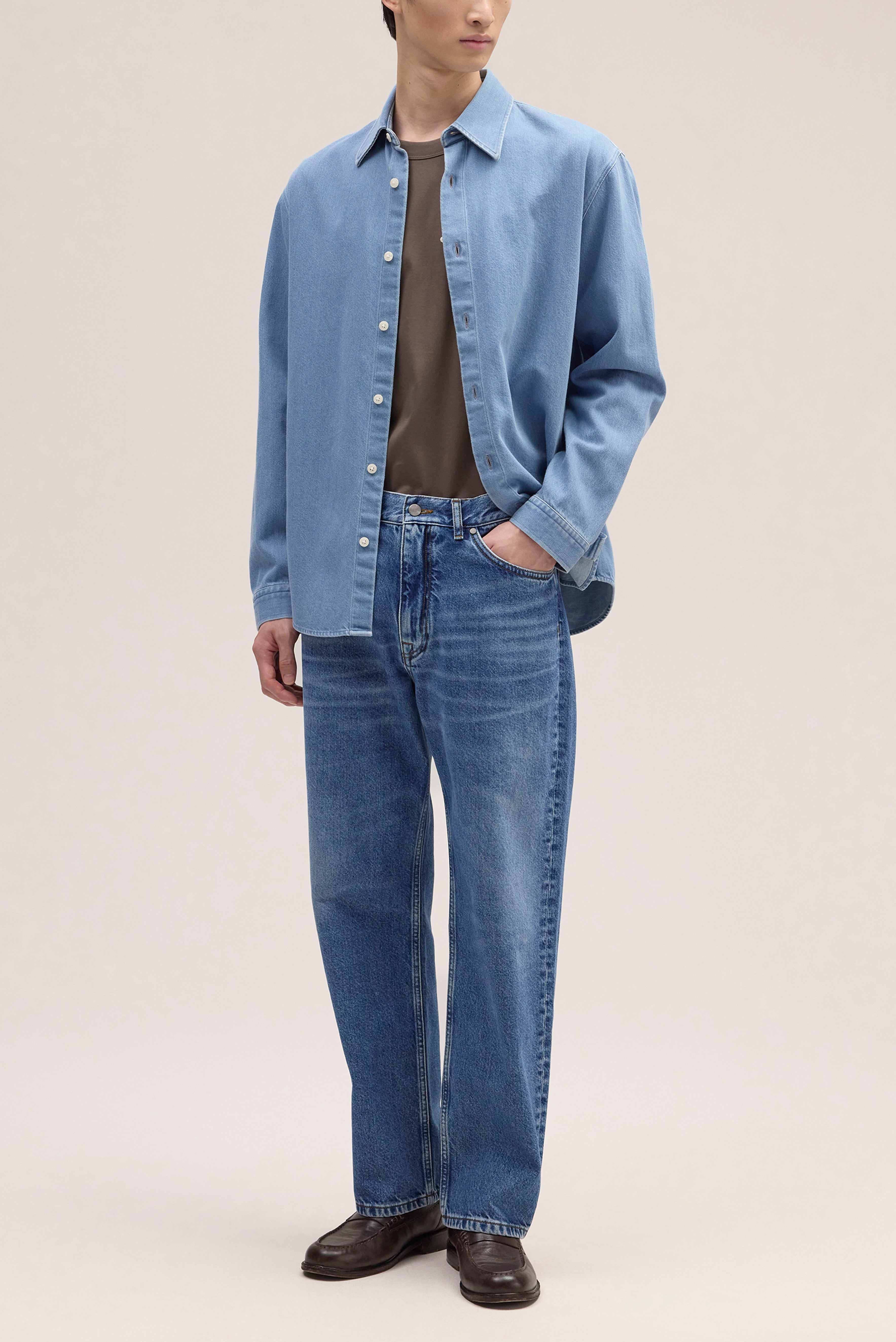 NN07 Casper Shirt Blue Denim