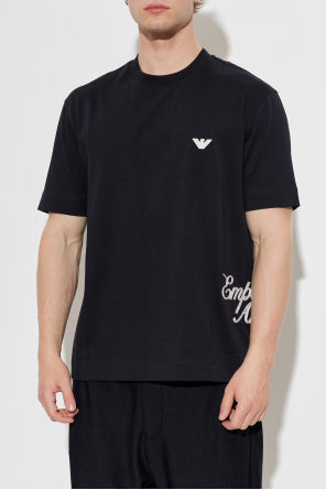 Emporio Armani Embroidered Logo T-Shirt