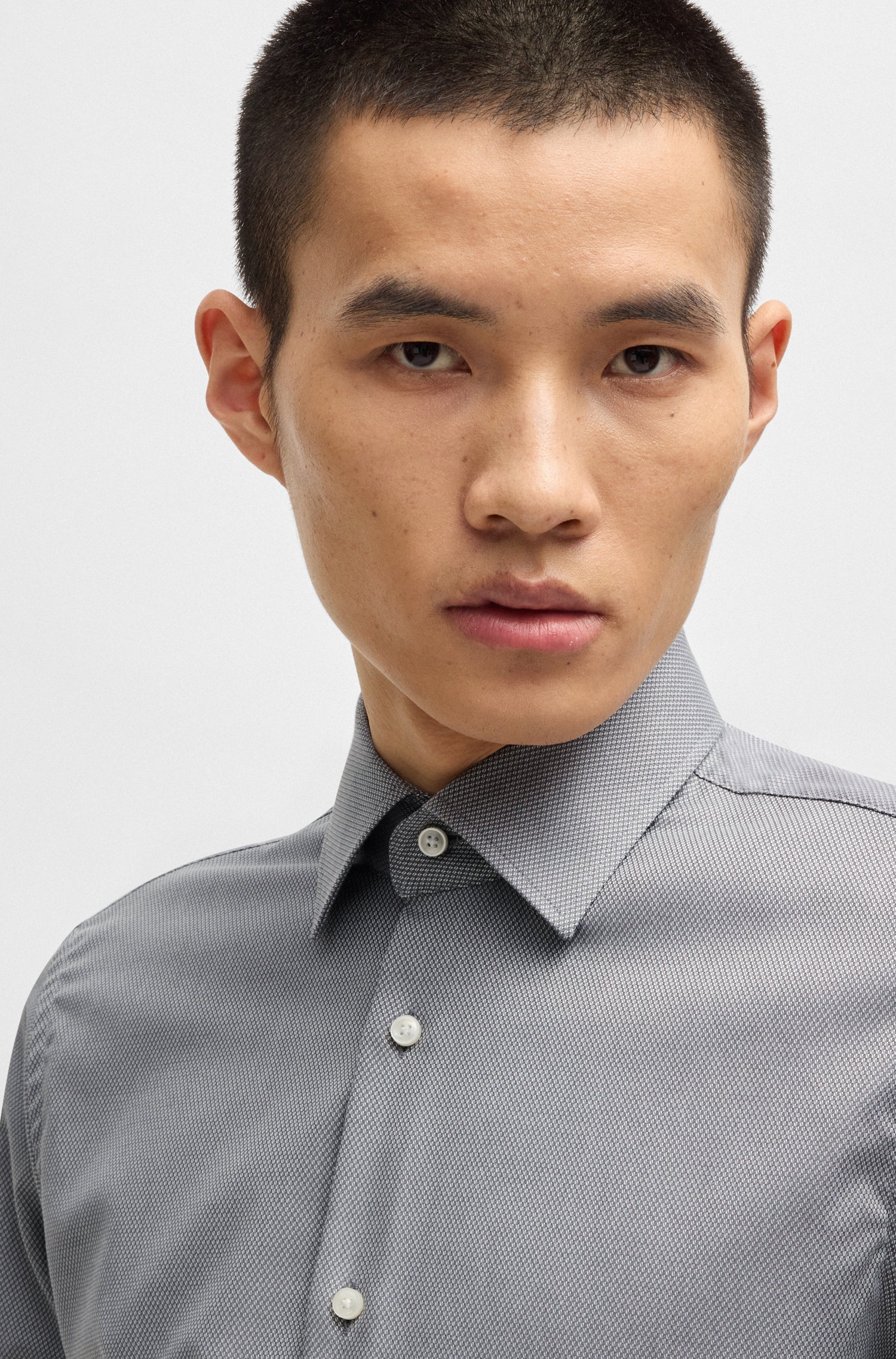 BOSS Regular Fit Shirt Stretch Cotton