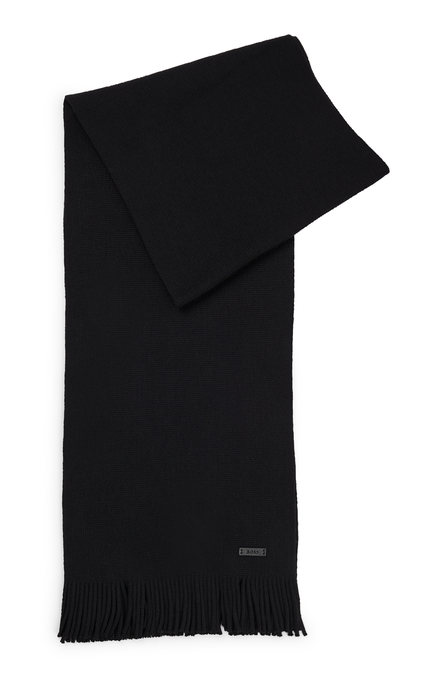 BOSS Knit Scarf Pure Merino Wool