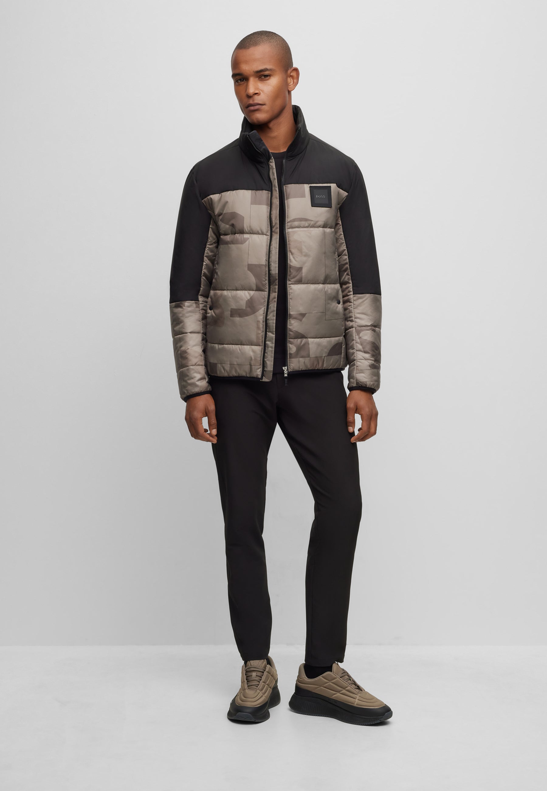 BOSS Regular Fit Water Repellant Padded Jacket