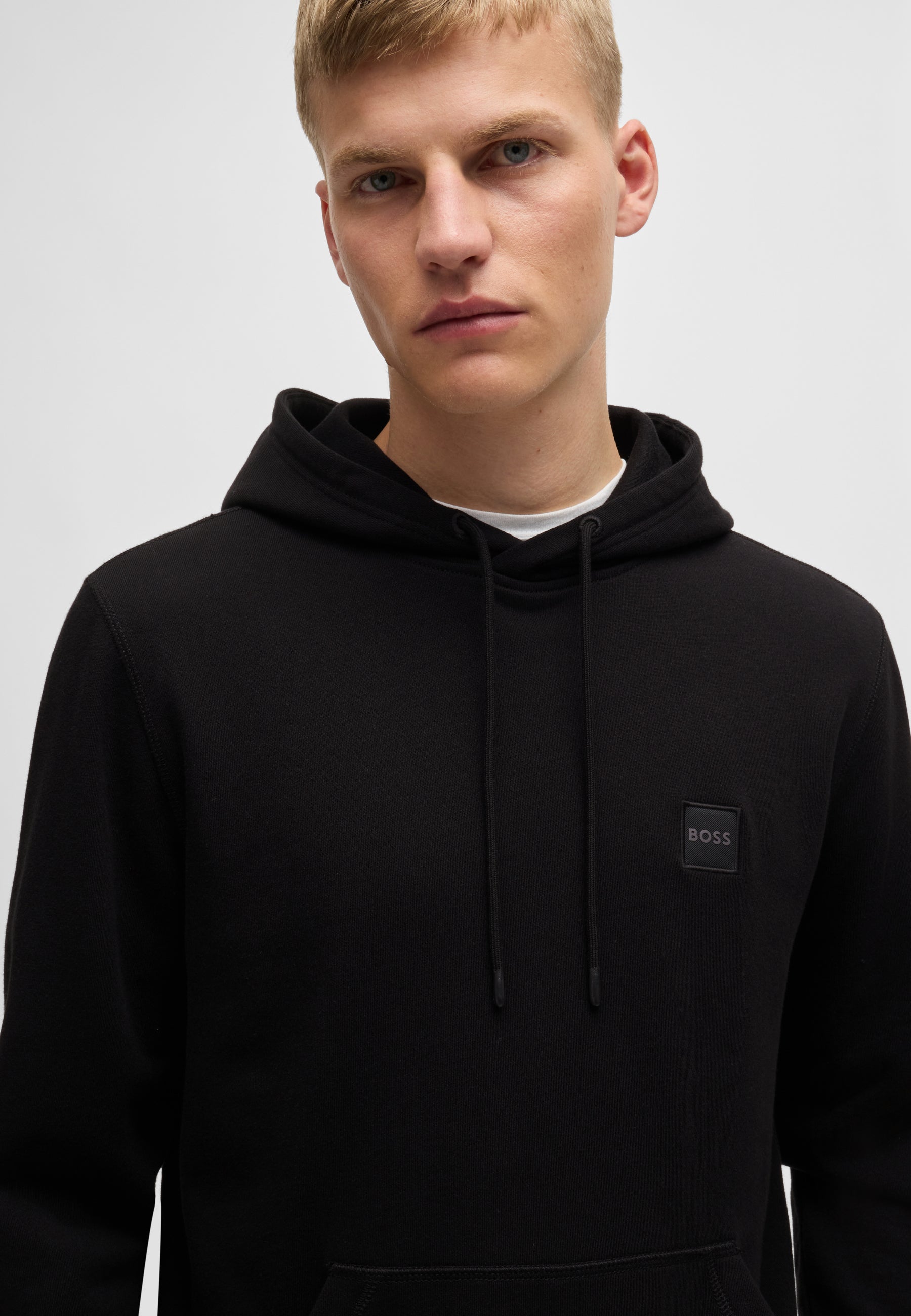 BOSS Regular Fit Hooded Jersey Pure Cotton