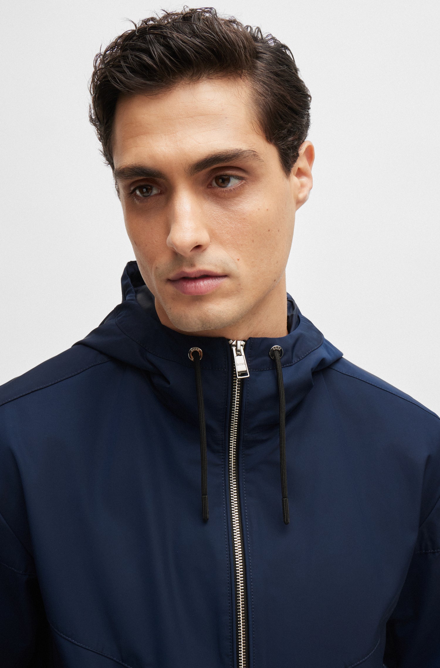 BOSS Regular Fit Water Rapellent Hooded Jacket