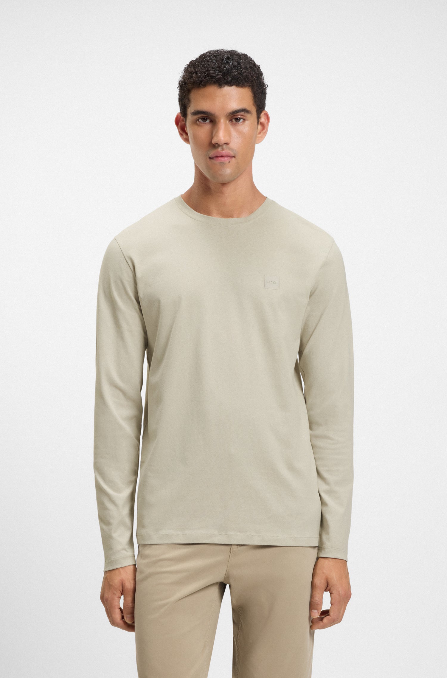BOSS Long Sleeve T-Shirt Pure Cotton