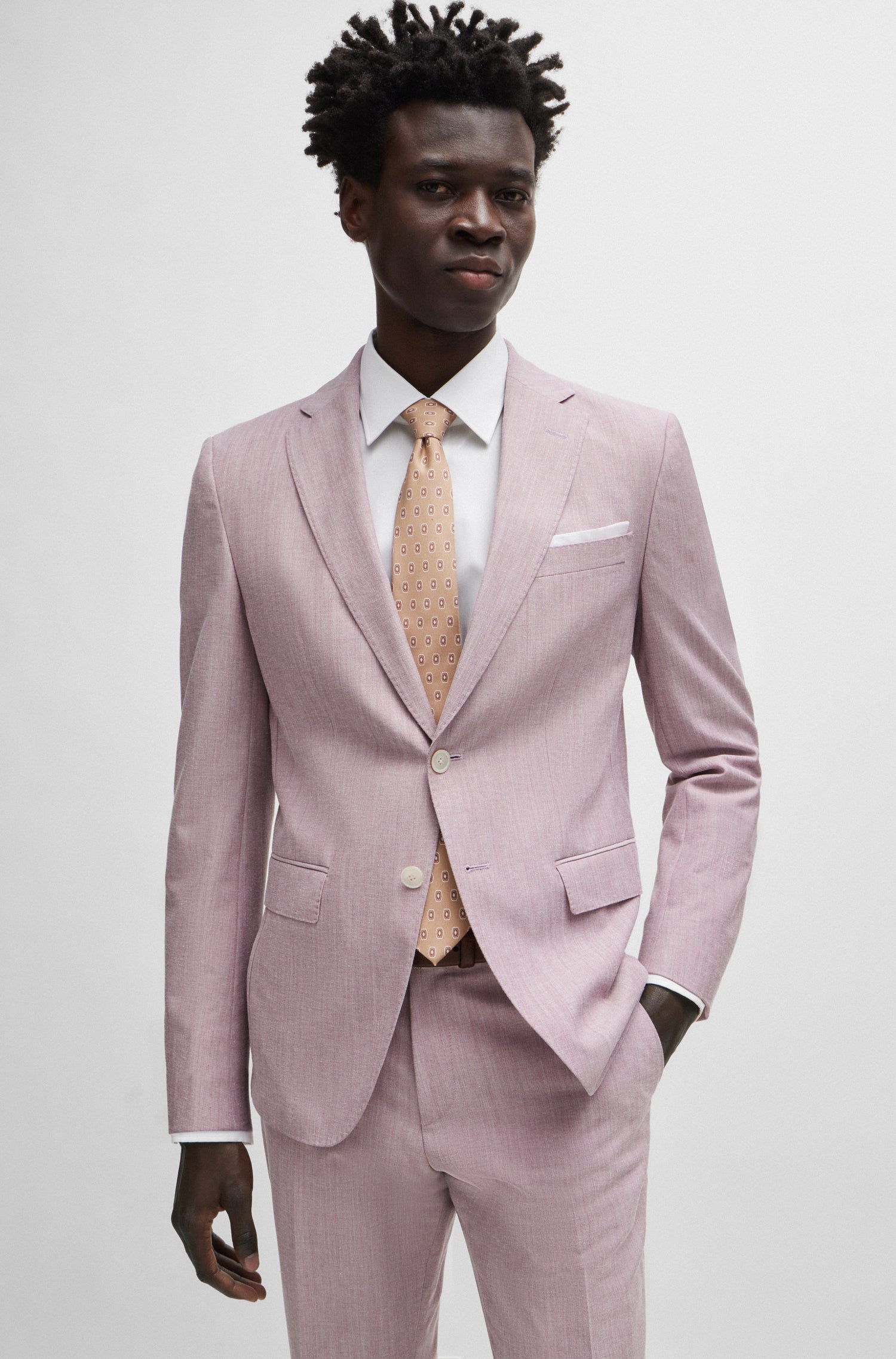 BOSS Slim Fit Blazer Cotton Wool Blend