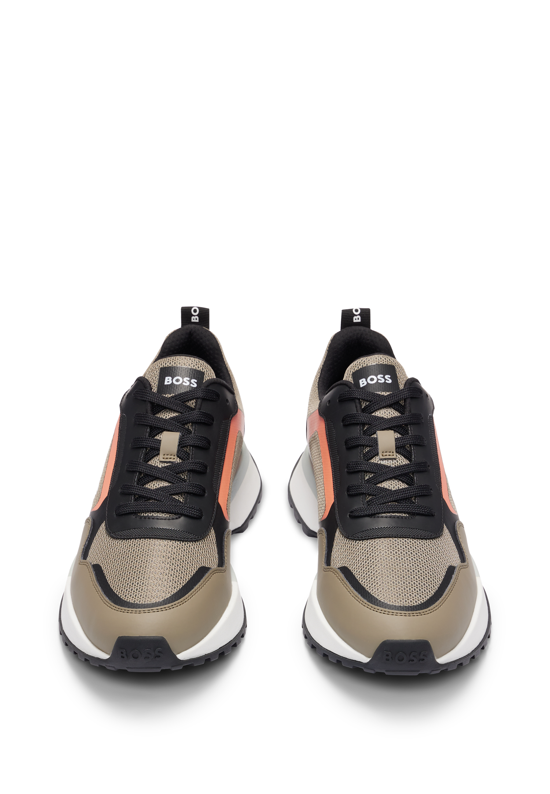 BOSS Lace Up Sneaker Rubber Sole
