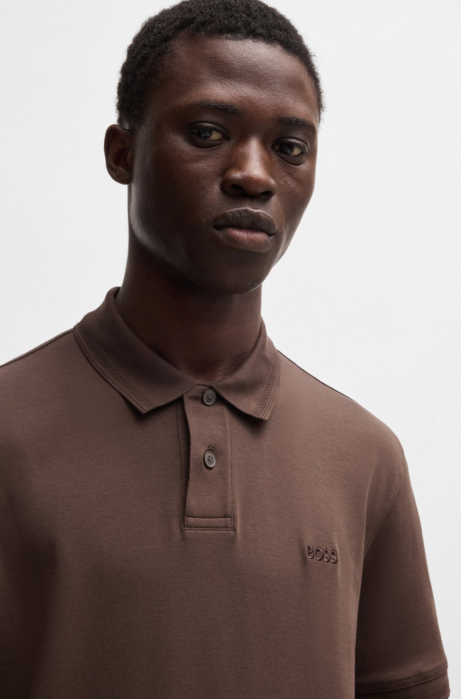 BOSS Polo Shirt Pure Cotton Stretch