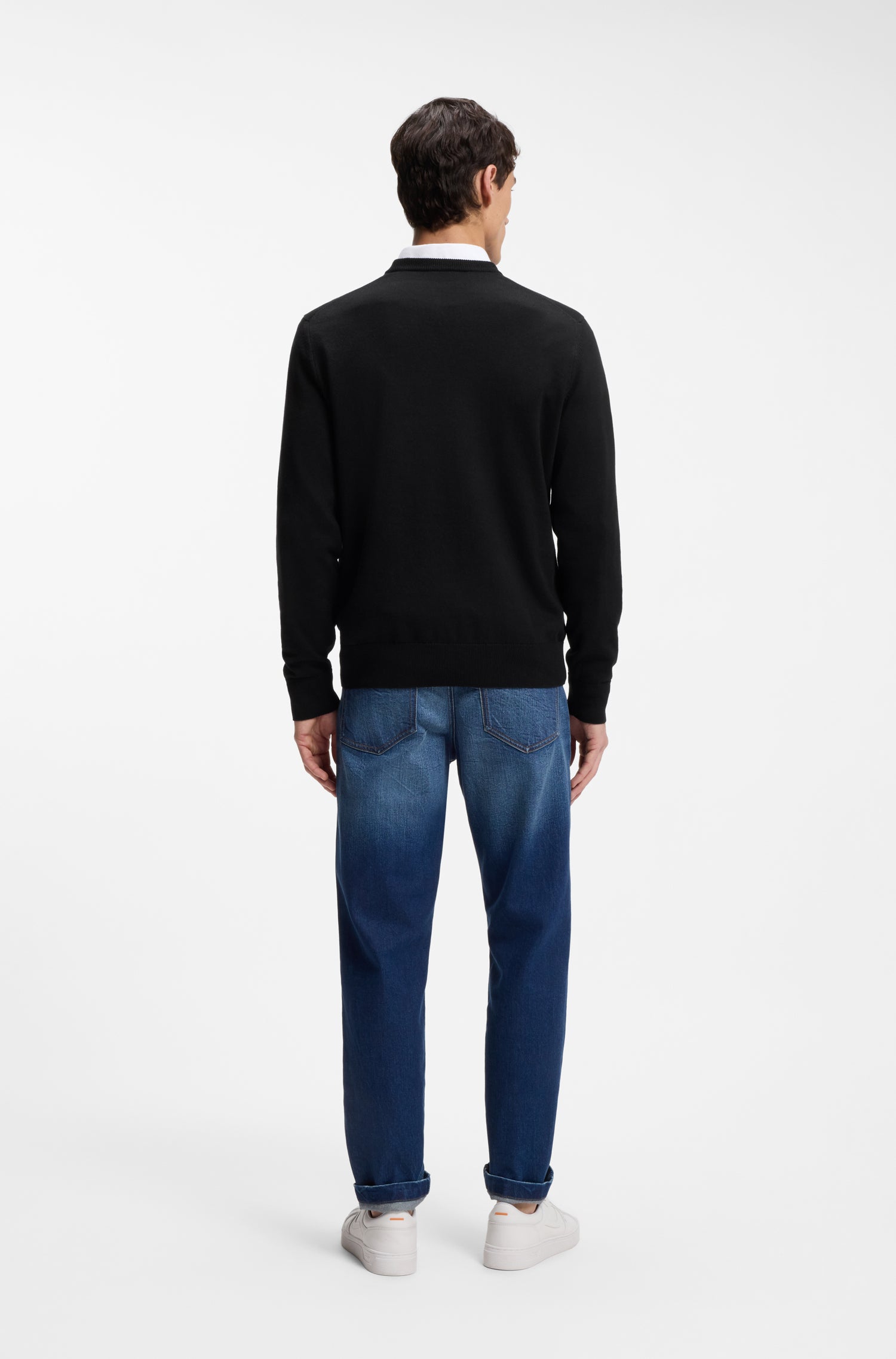BOSS Crewneck Knit Cotton Cashmere