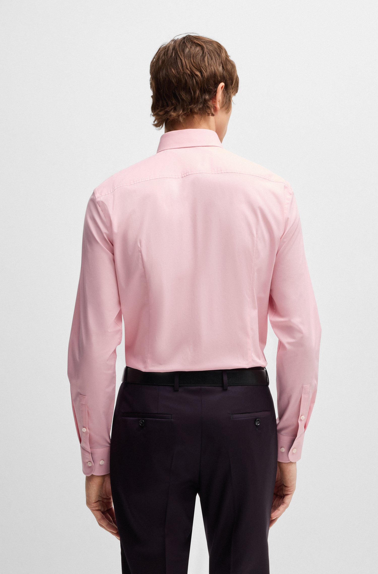 BOSS Slim Fit Shirt In Stretch Cotton Poplin
