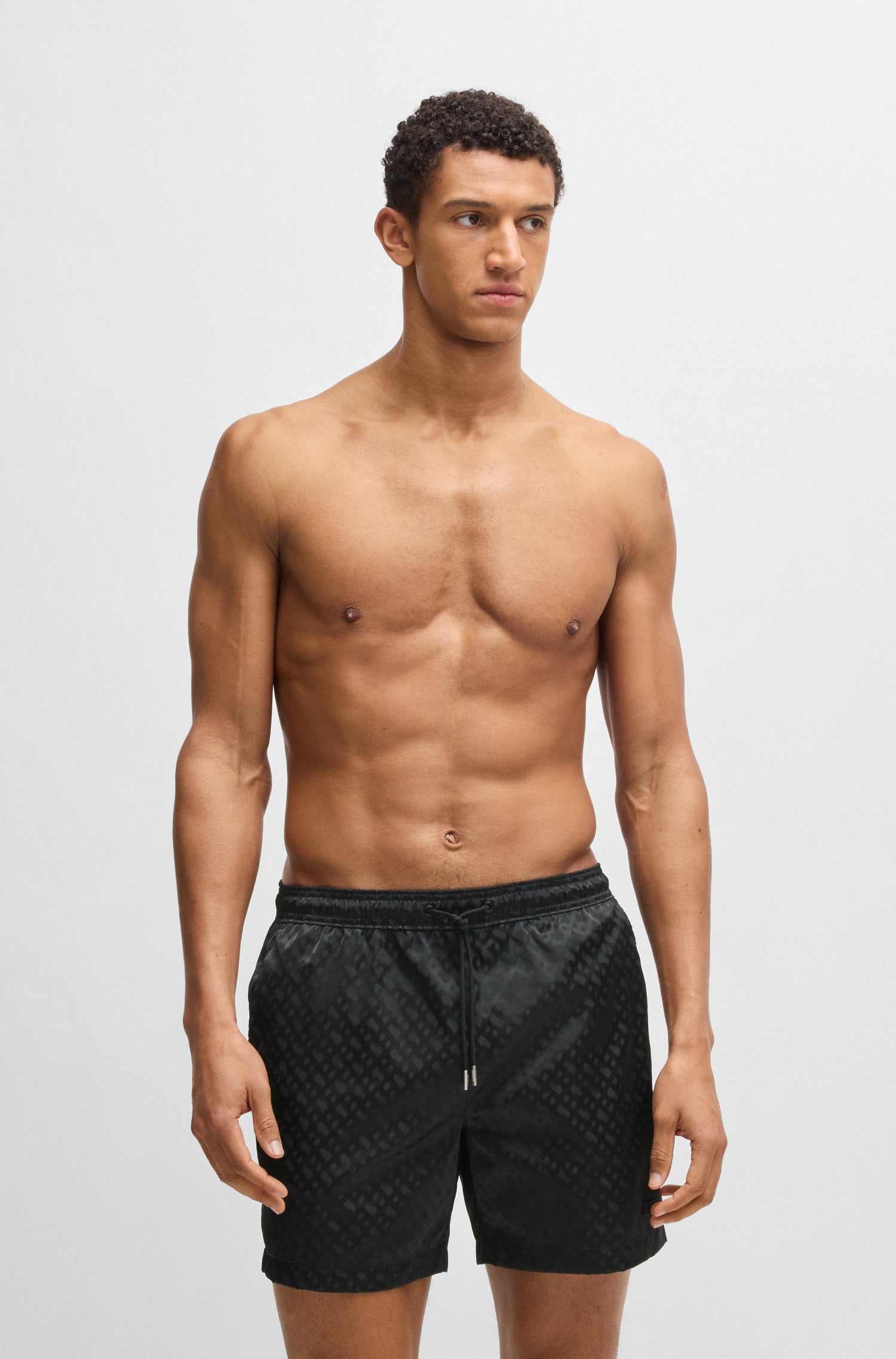 BOSS Swim Shorts Tonal Monograms
