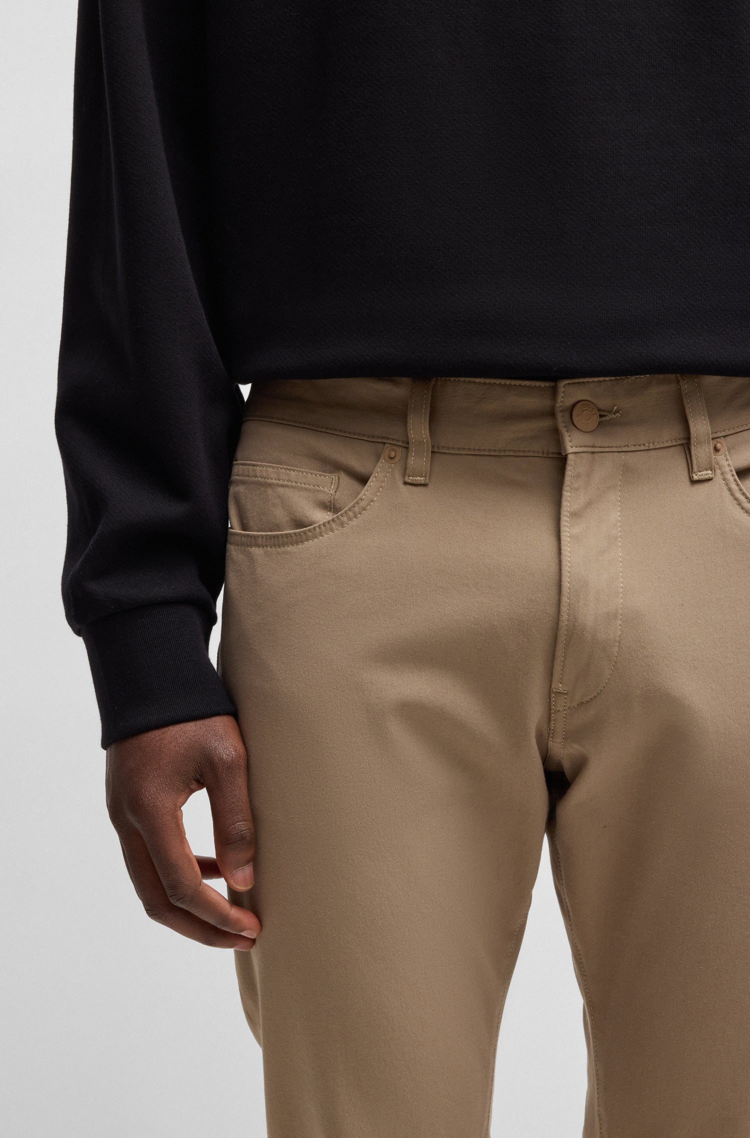 BOSS Slim Fit Trousers Performance Stretch Fabric