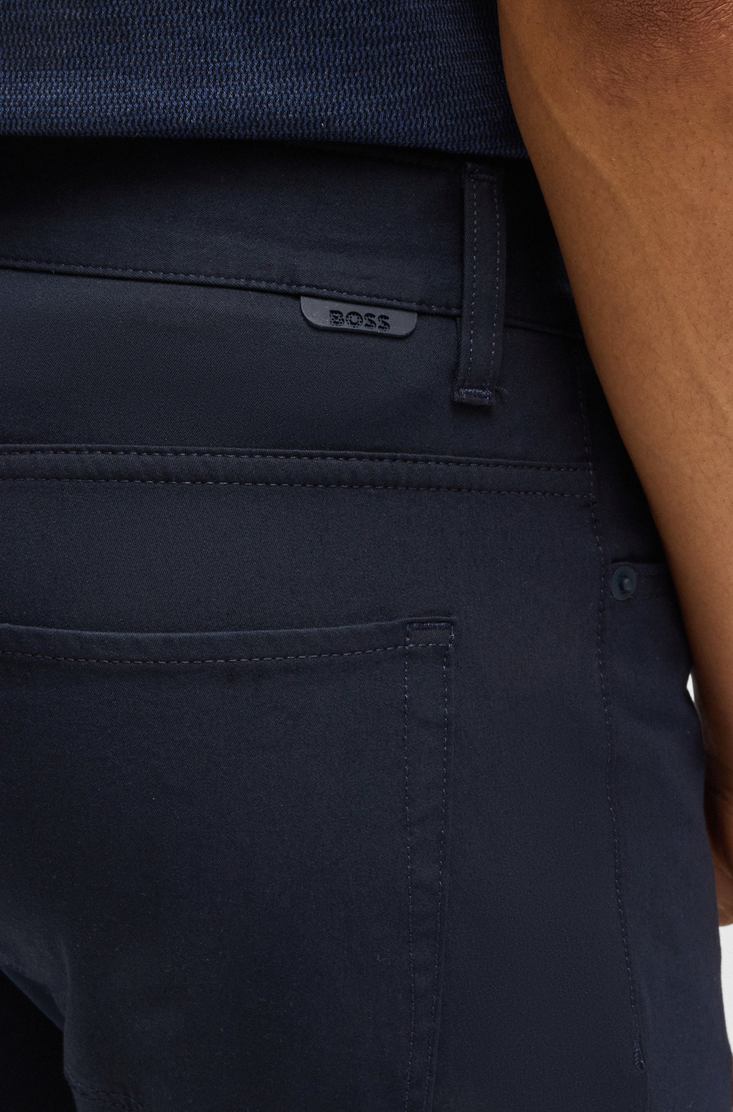 BOSS Slim Fit Trousers Performance Stretch Fabric