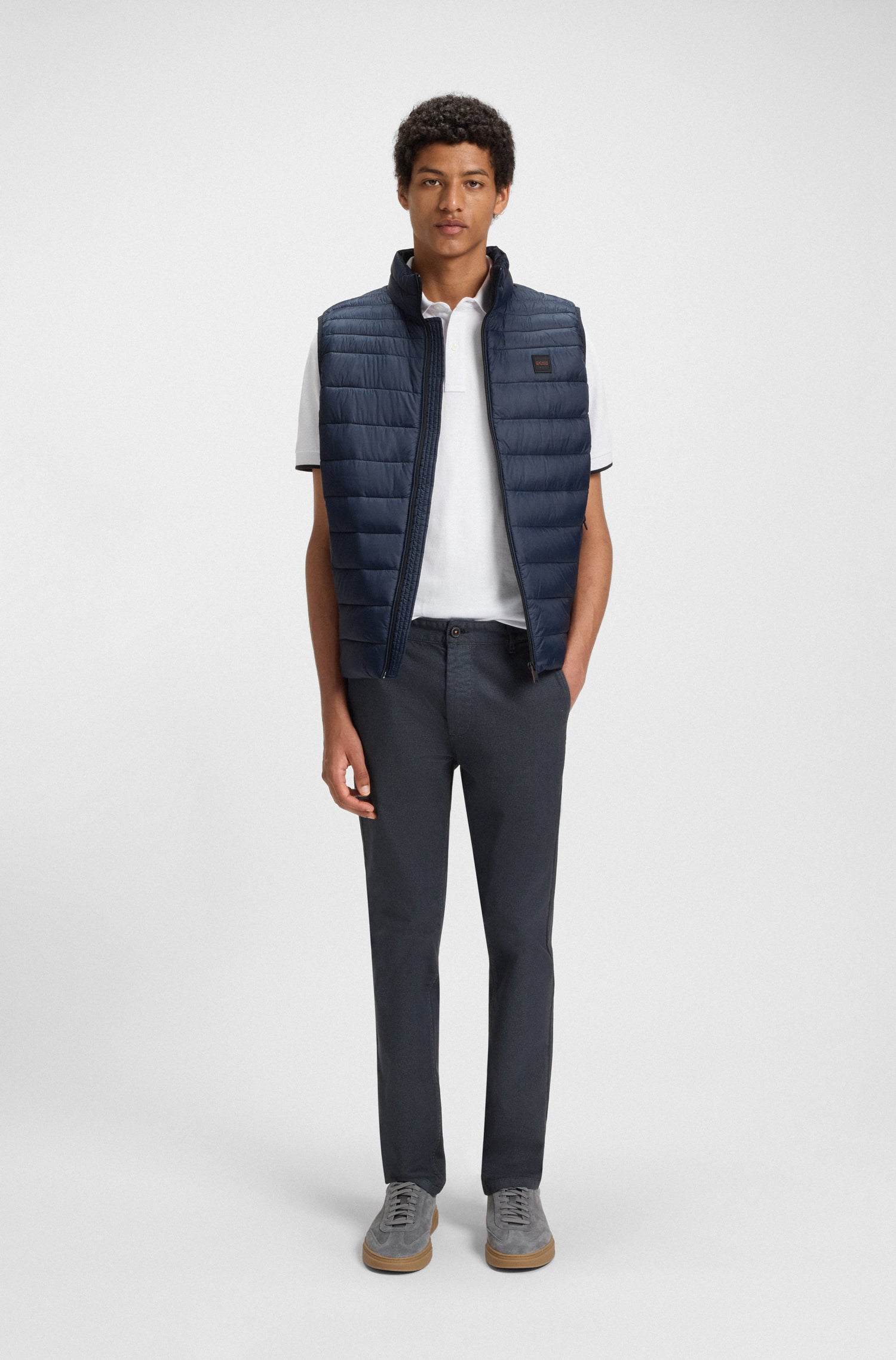 BOSS Slim Fit Chino Micro Pattern