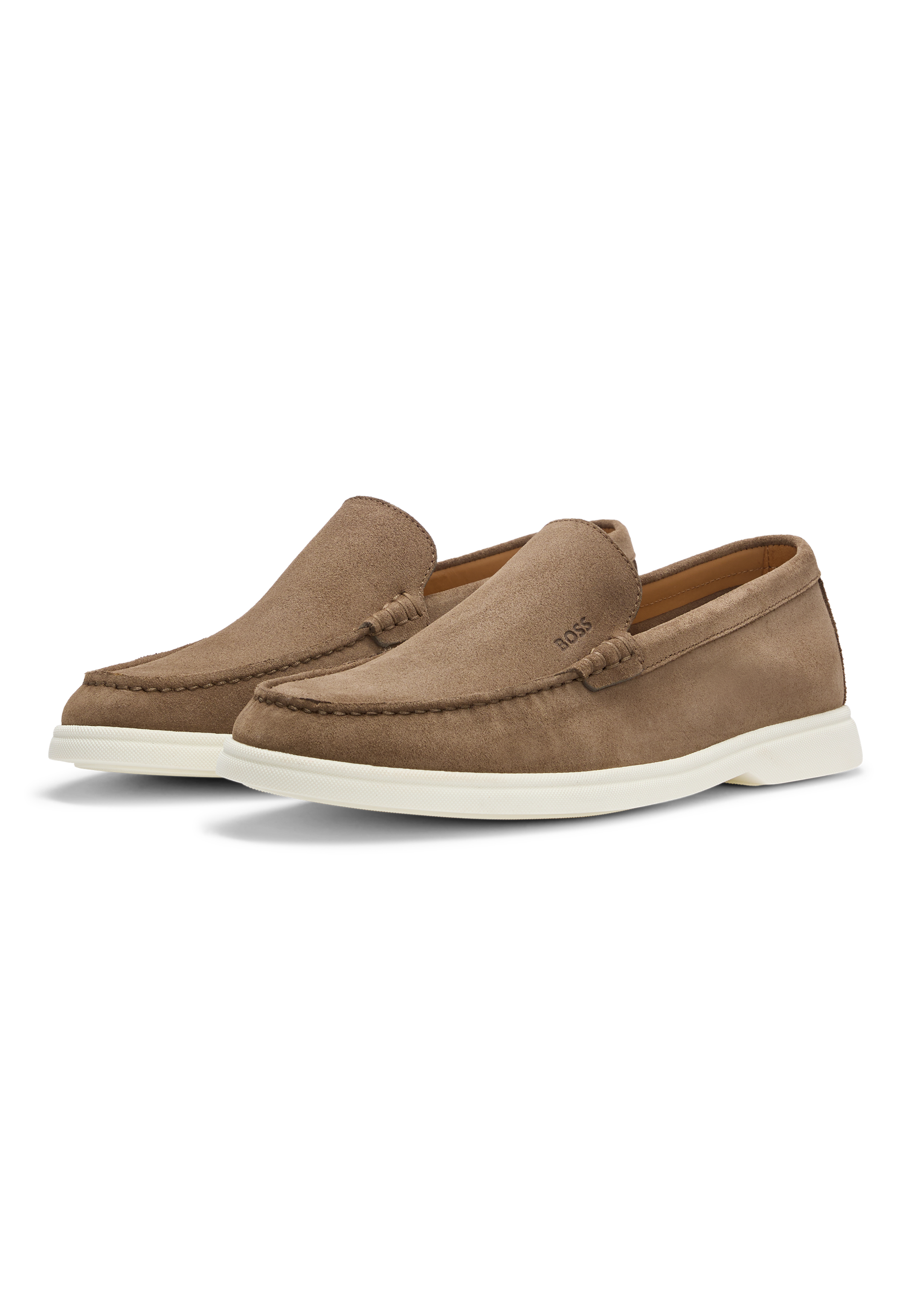 BOSS Suede Loafers Contrast Outsole
