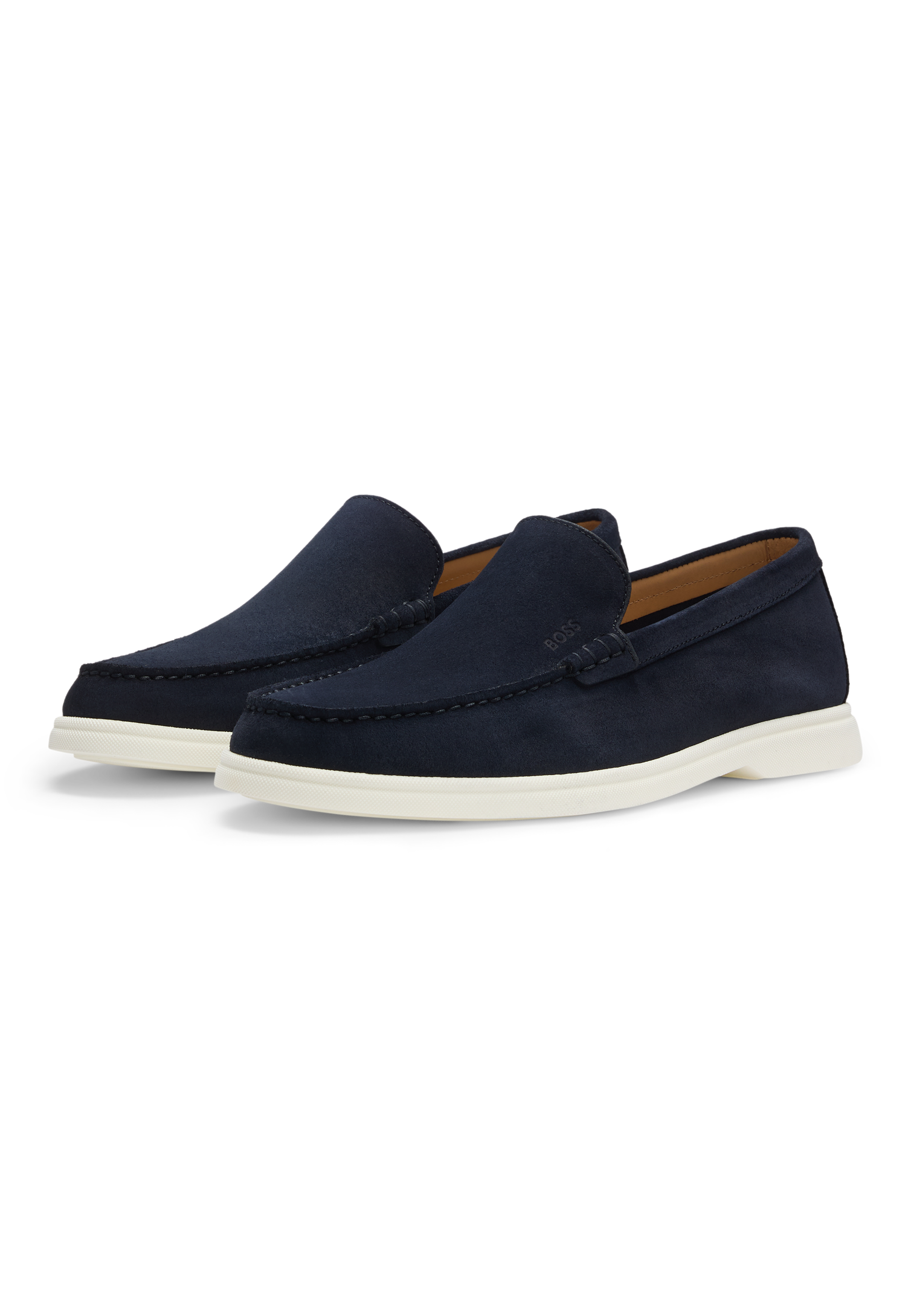 BOSS Suede Loafers Contrast Outsole