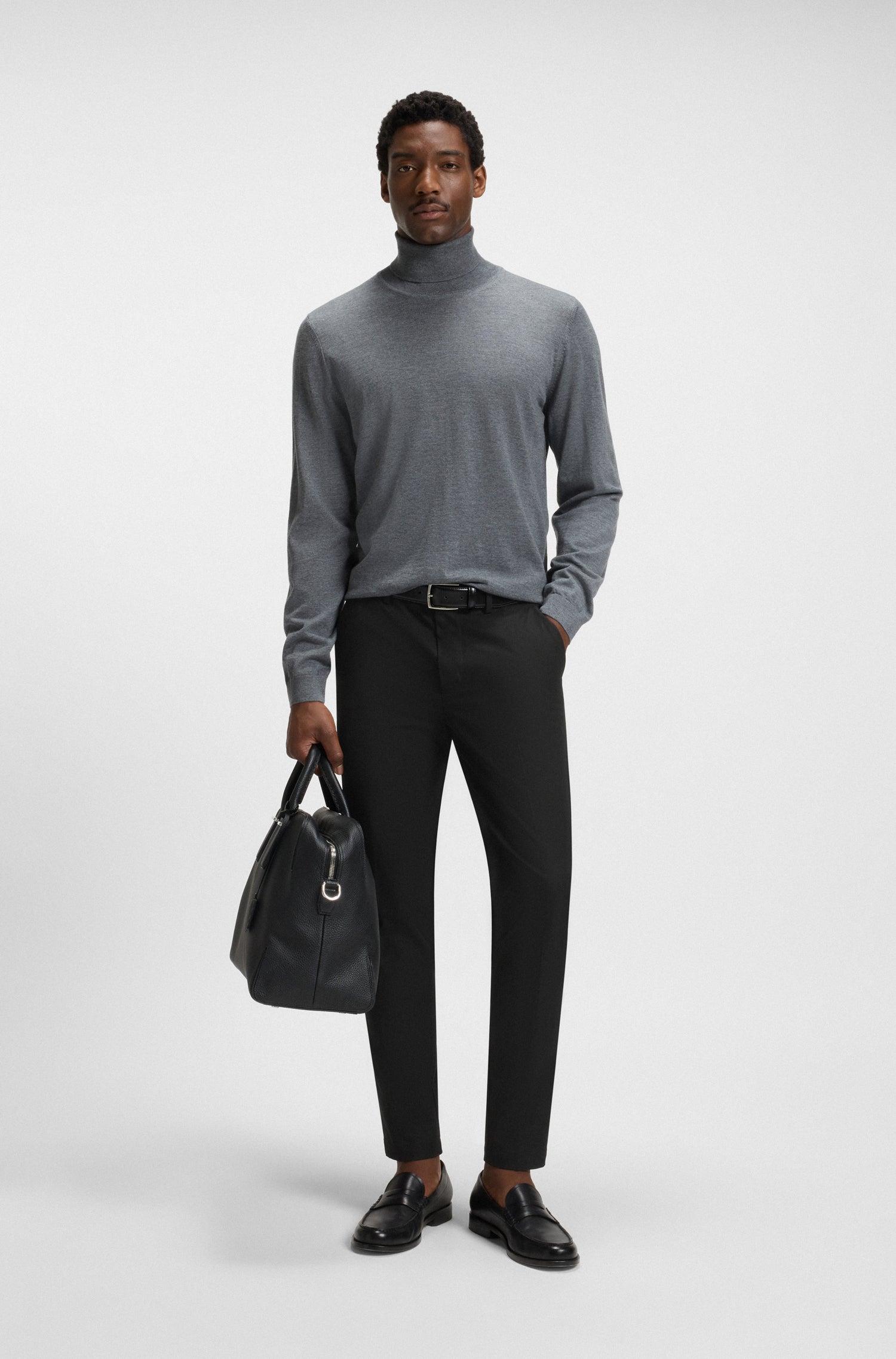 BOSS Slim Fit Trouser Stretch Cotton Blend