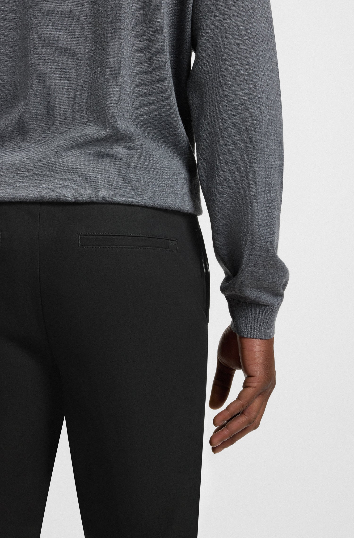 BOSS Slim Fit Trouser Stretch Cotton Blend