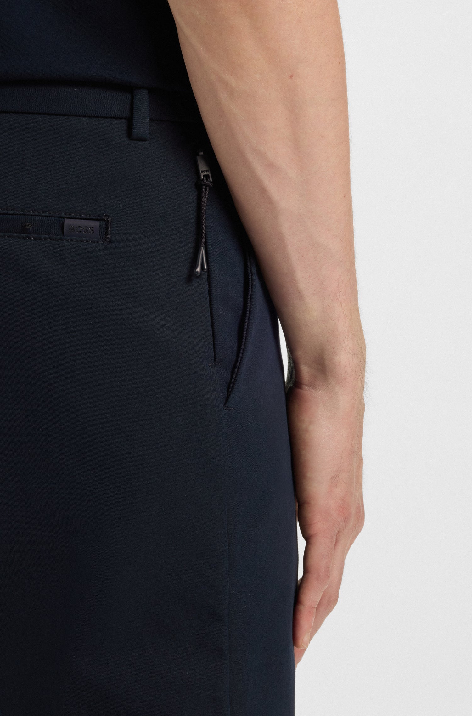 BOSS Slim Fit Trouser Stretch Cotton Blend
