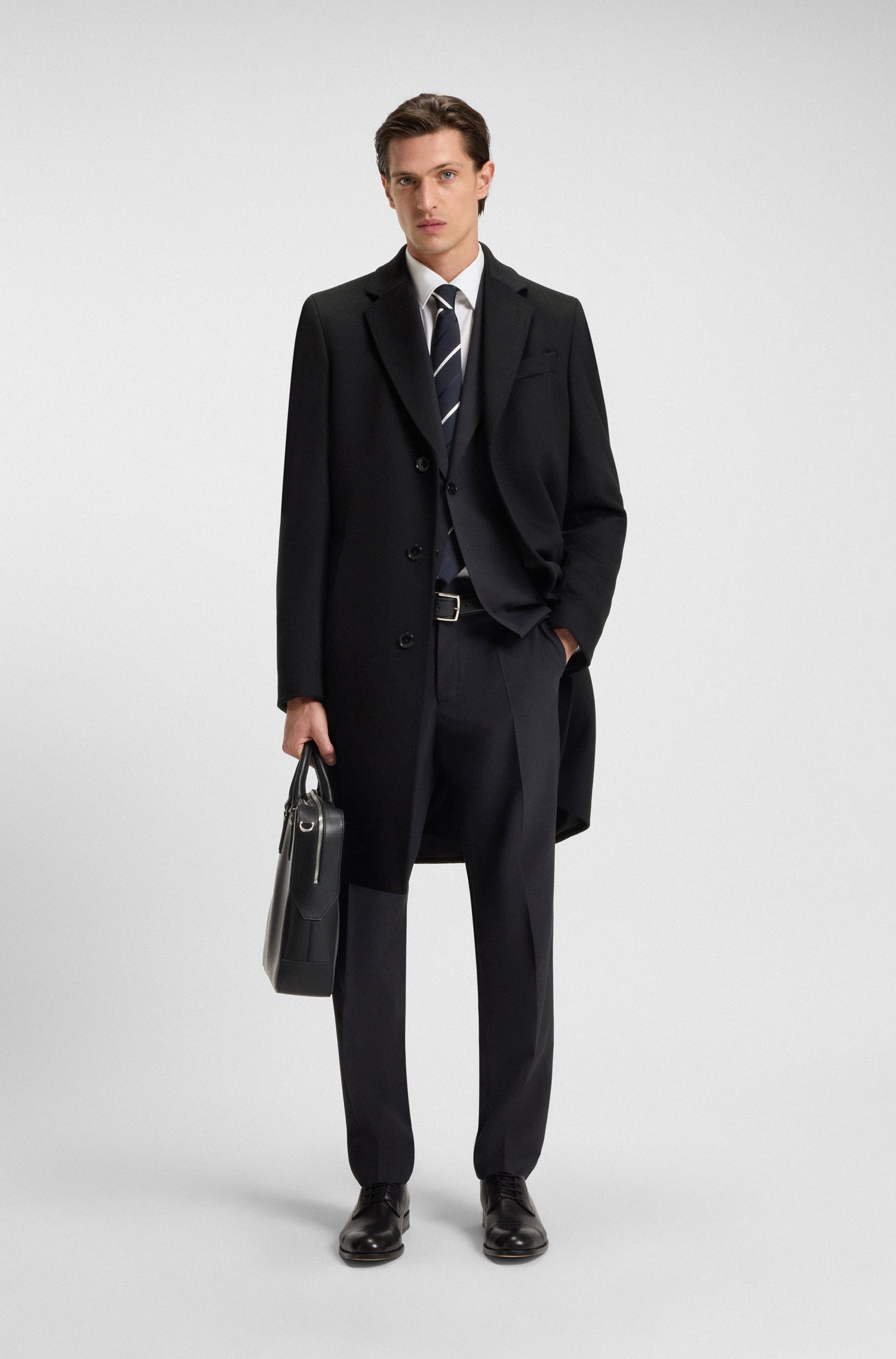 BOSS Over Coat Wool Cashmere Blend