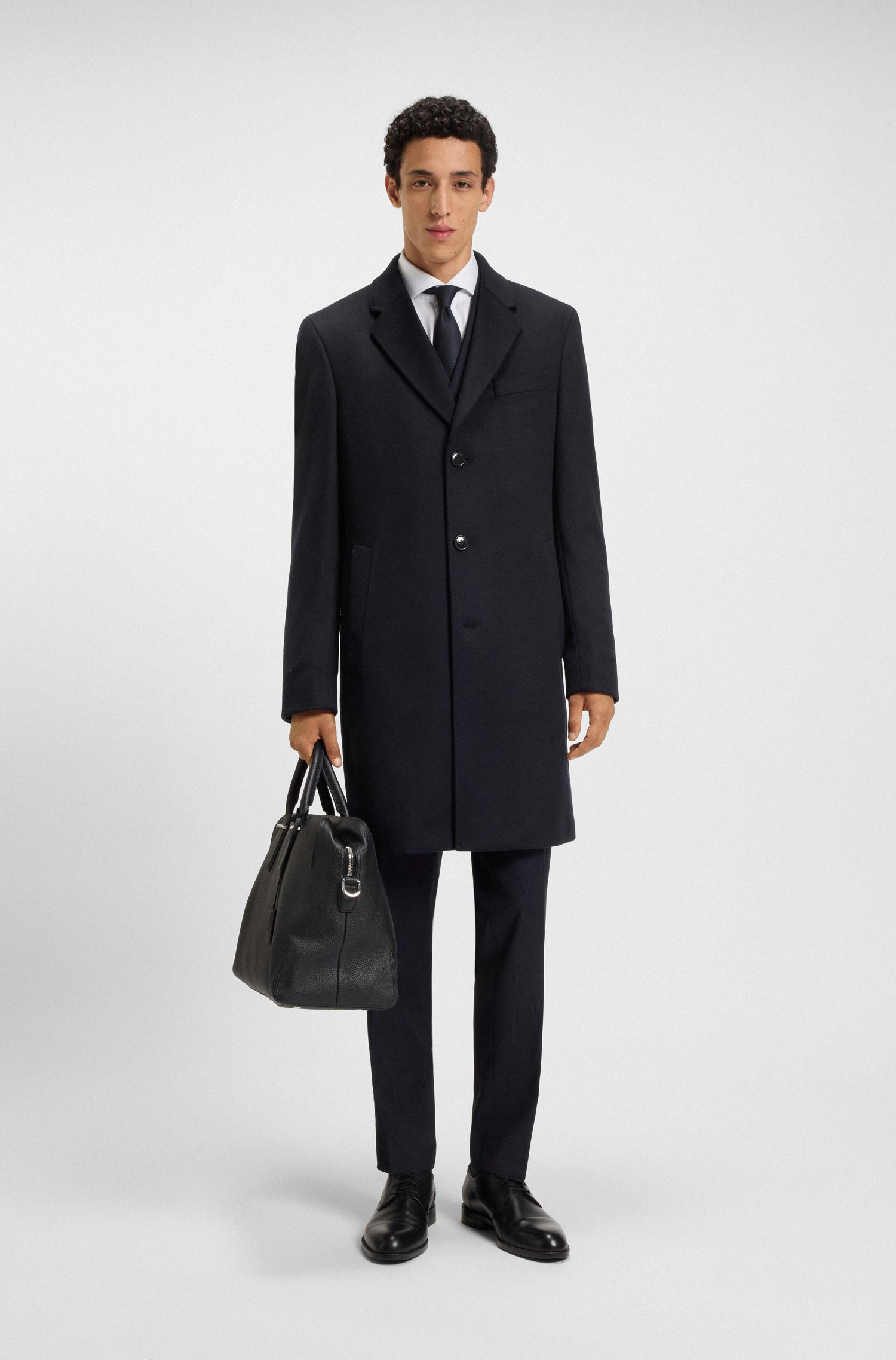 BOSS Over Coat Wool Cashmere Blend