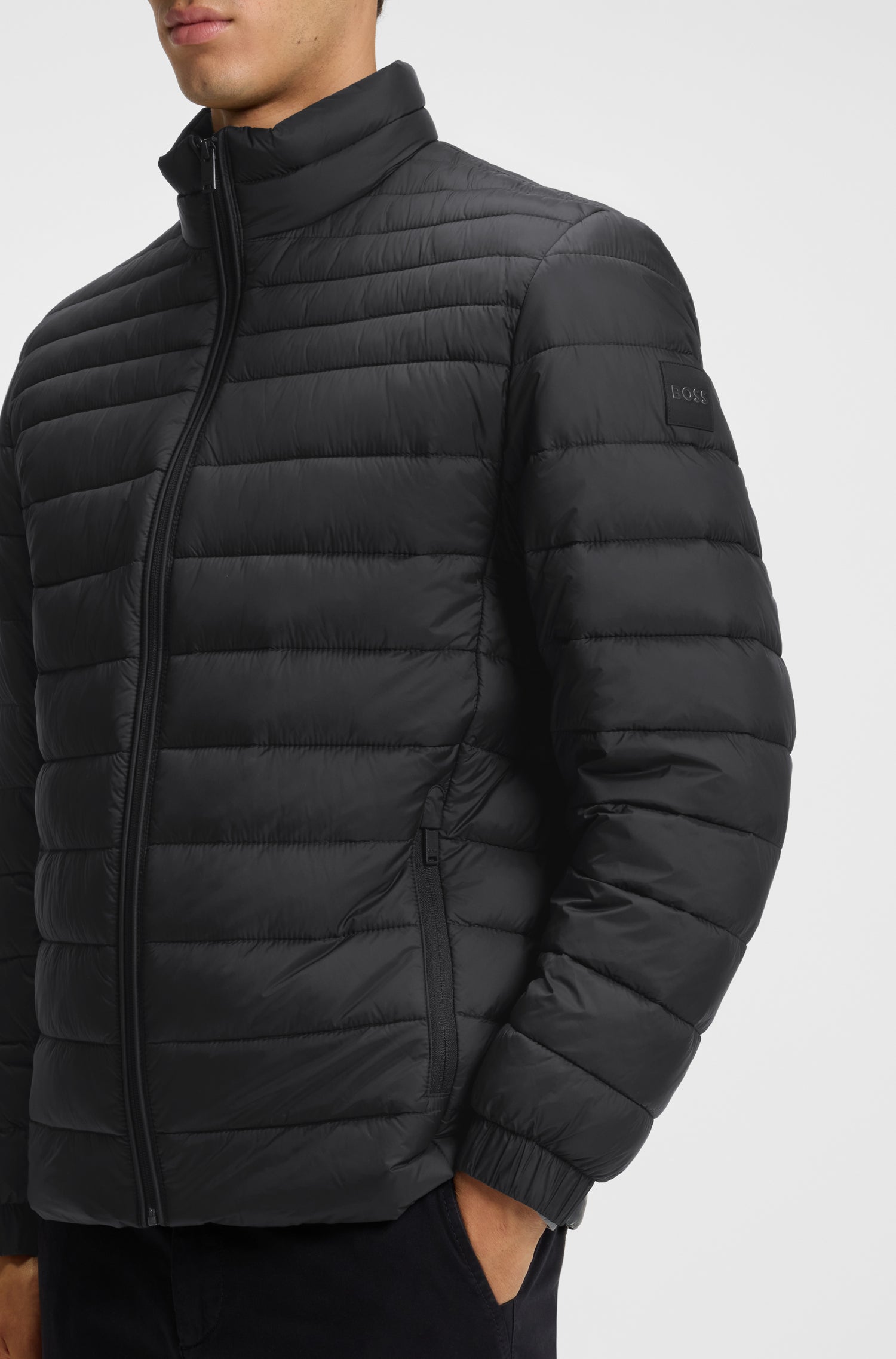BOSS Water Repellent Jacket Logo Trim