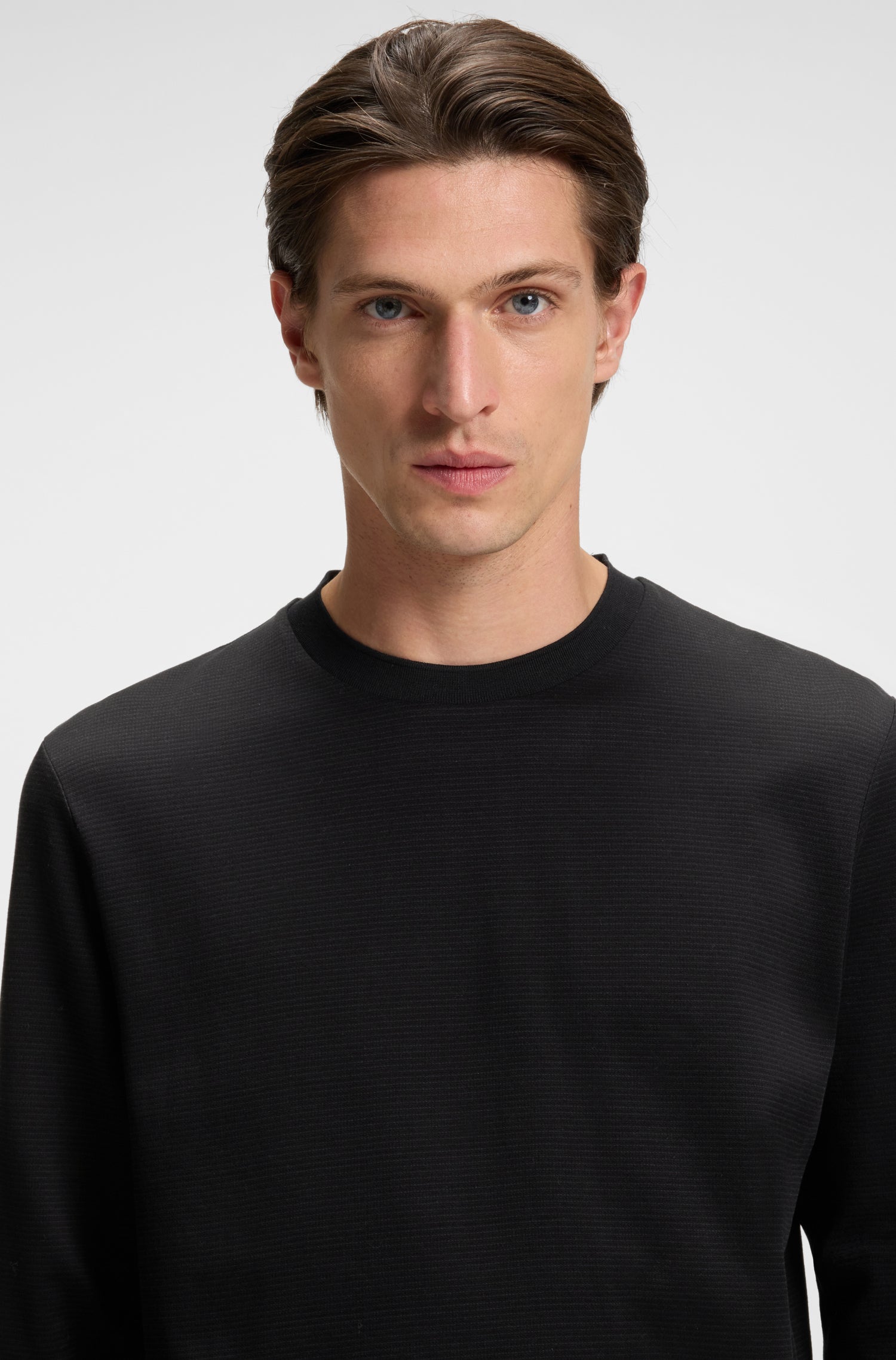 BOSS Long Sleeve T-Shirt Mercerised Cotton