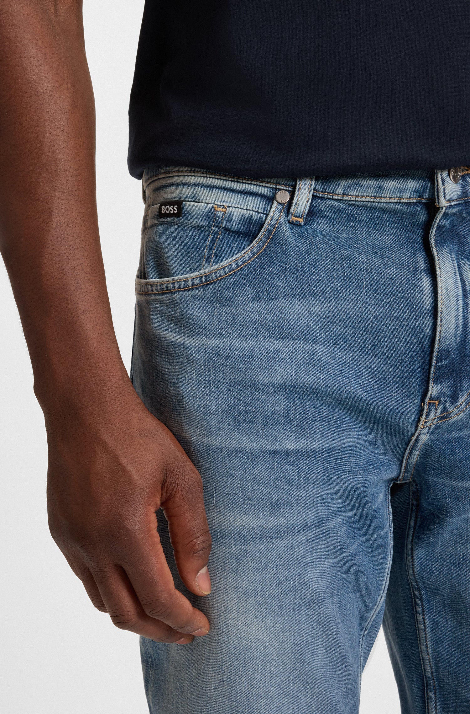 BOSS Regular Fit Jean Cashmere Touch