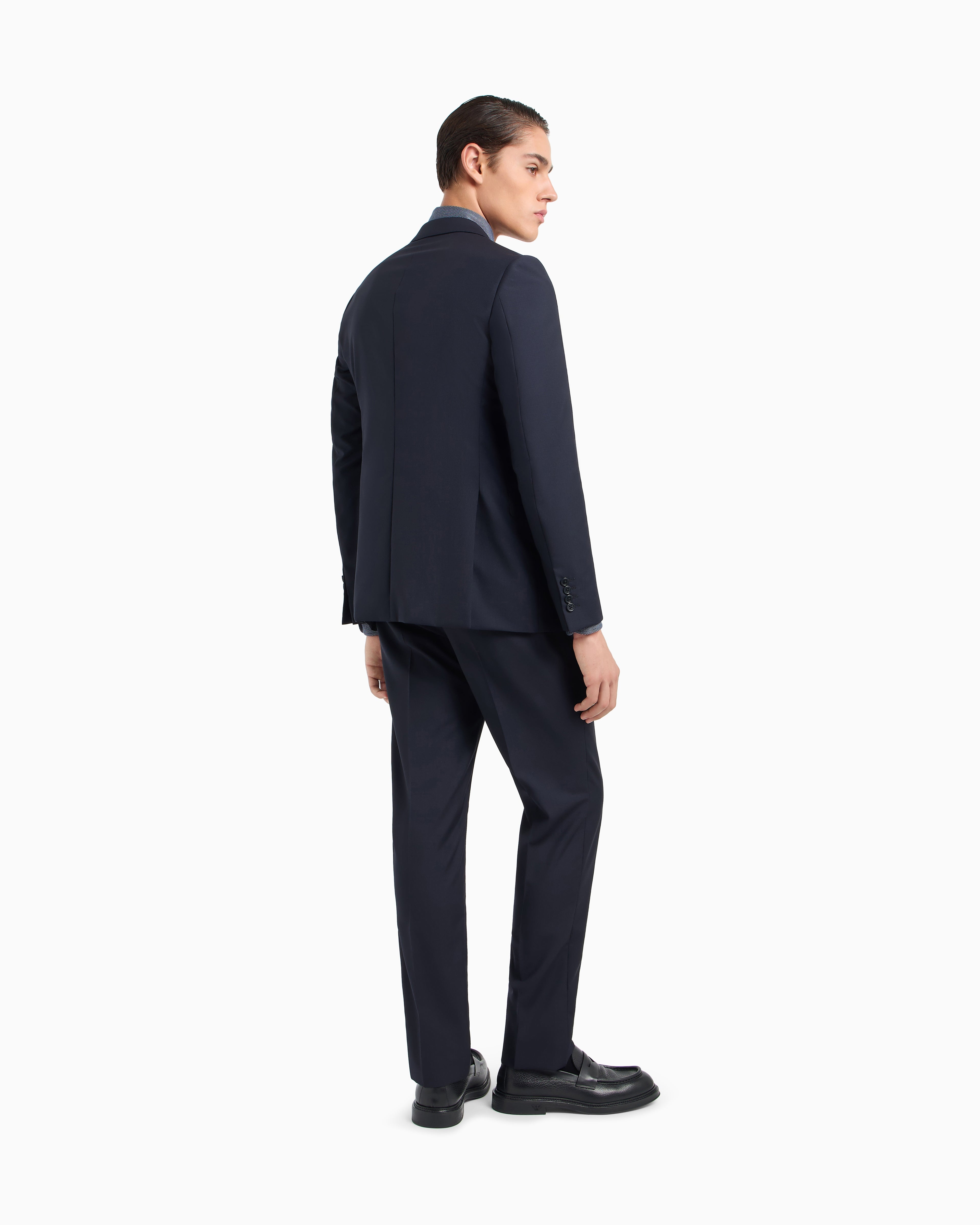 Emporio Armani Slim Fit Suit Micro Stripe Virgin Wool
