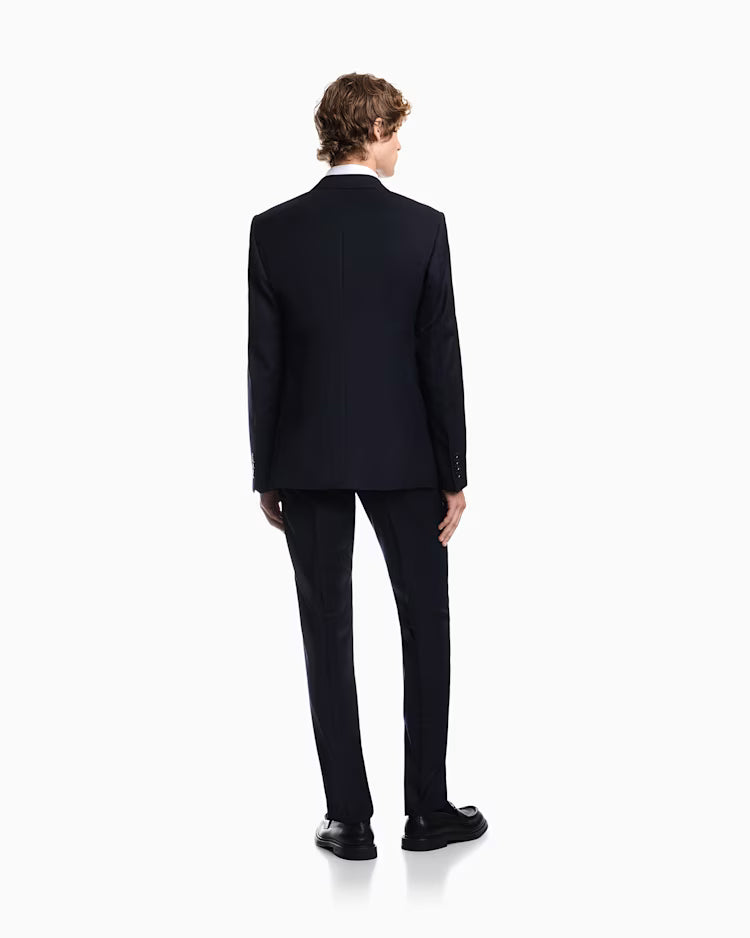 Emporio Armani Suit Self Check Virgin Wool