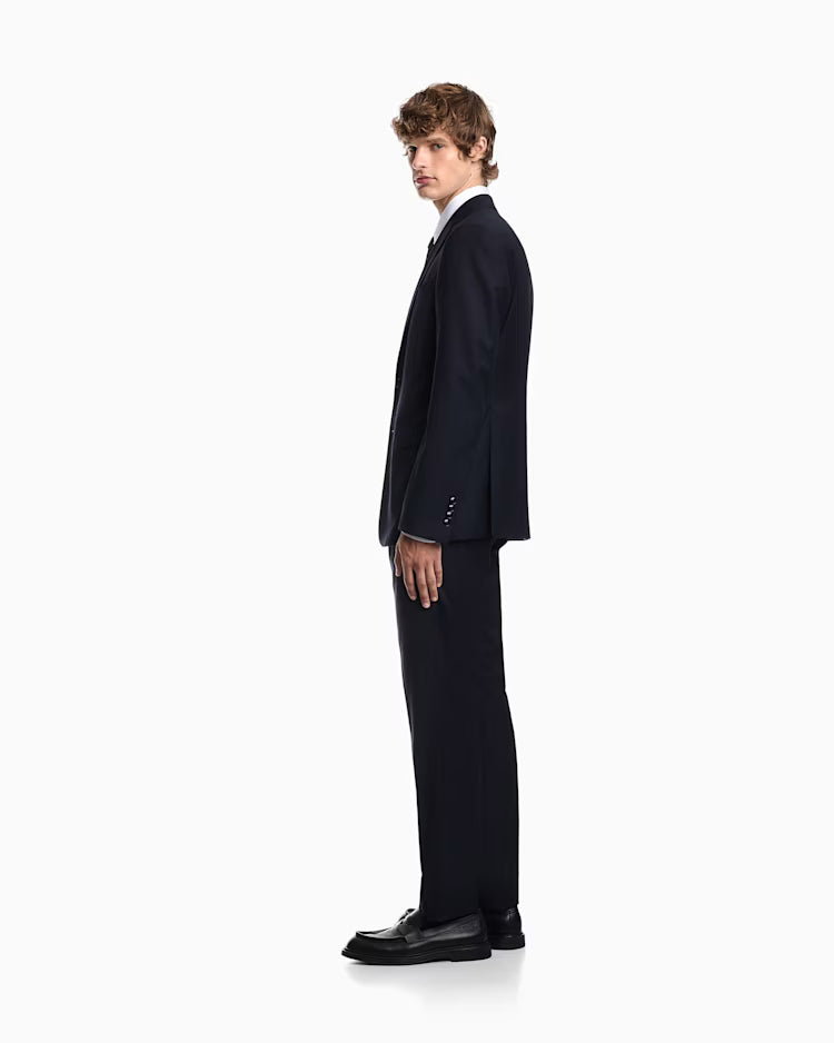 Emporio Armani Suit Self Check Virgin Wool