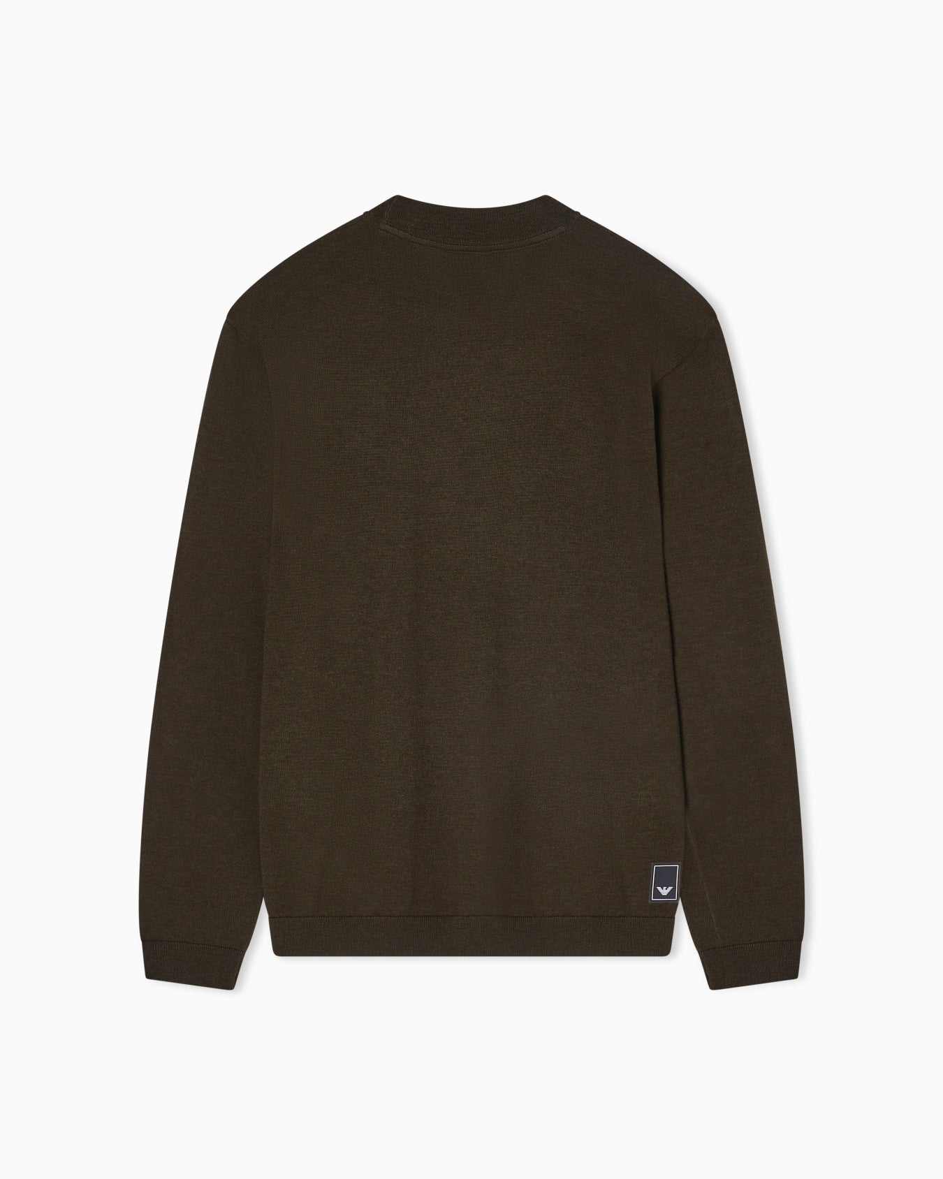 Emporio Armani Travel Essential Plain Knit Virgin Wool Jumper