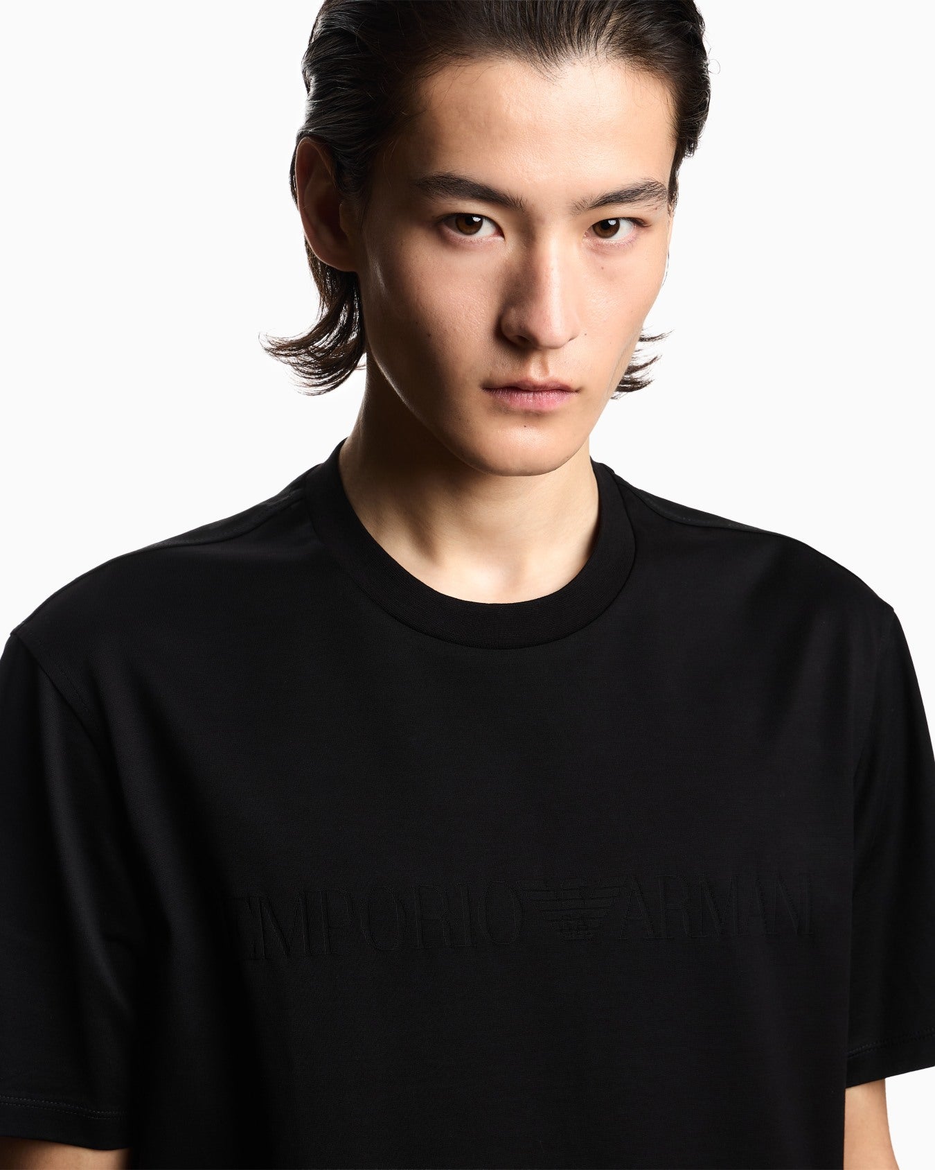 Emporio Armani Jersey T-shirt intarsia logo