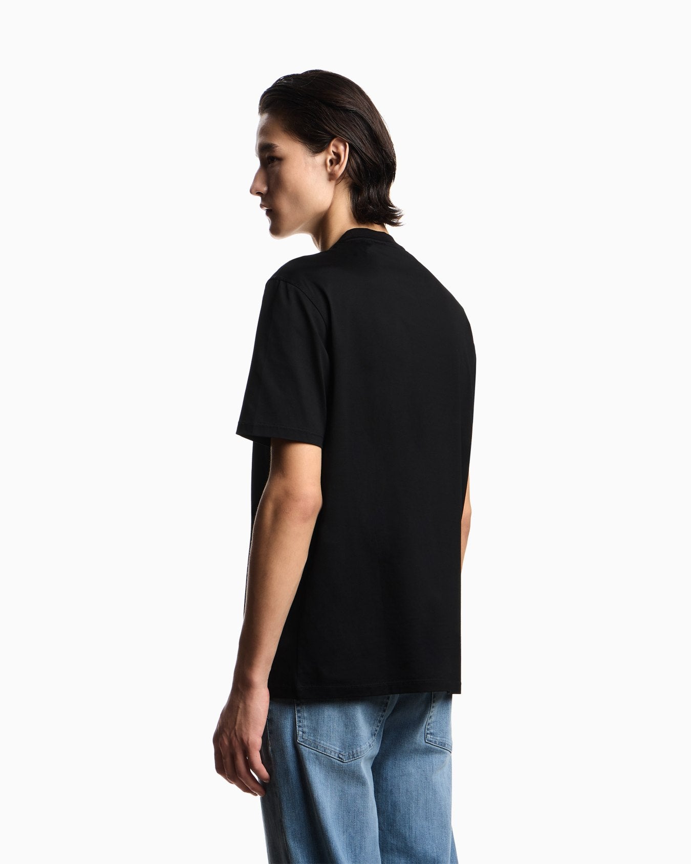 Emporio Armani Jersey T-shirt intarsia logo